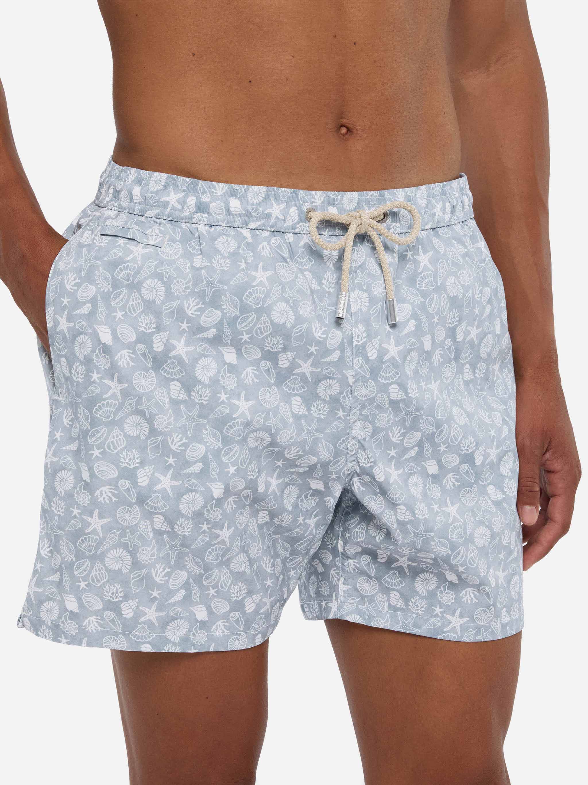 Comfort Light swim shorts with shells print - Image 4
