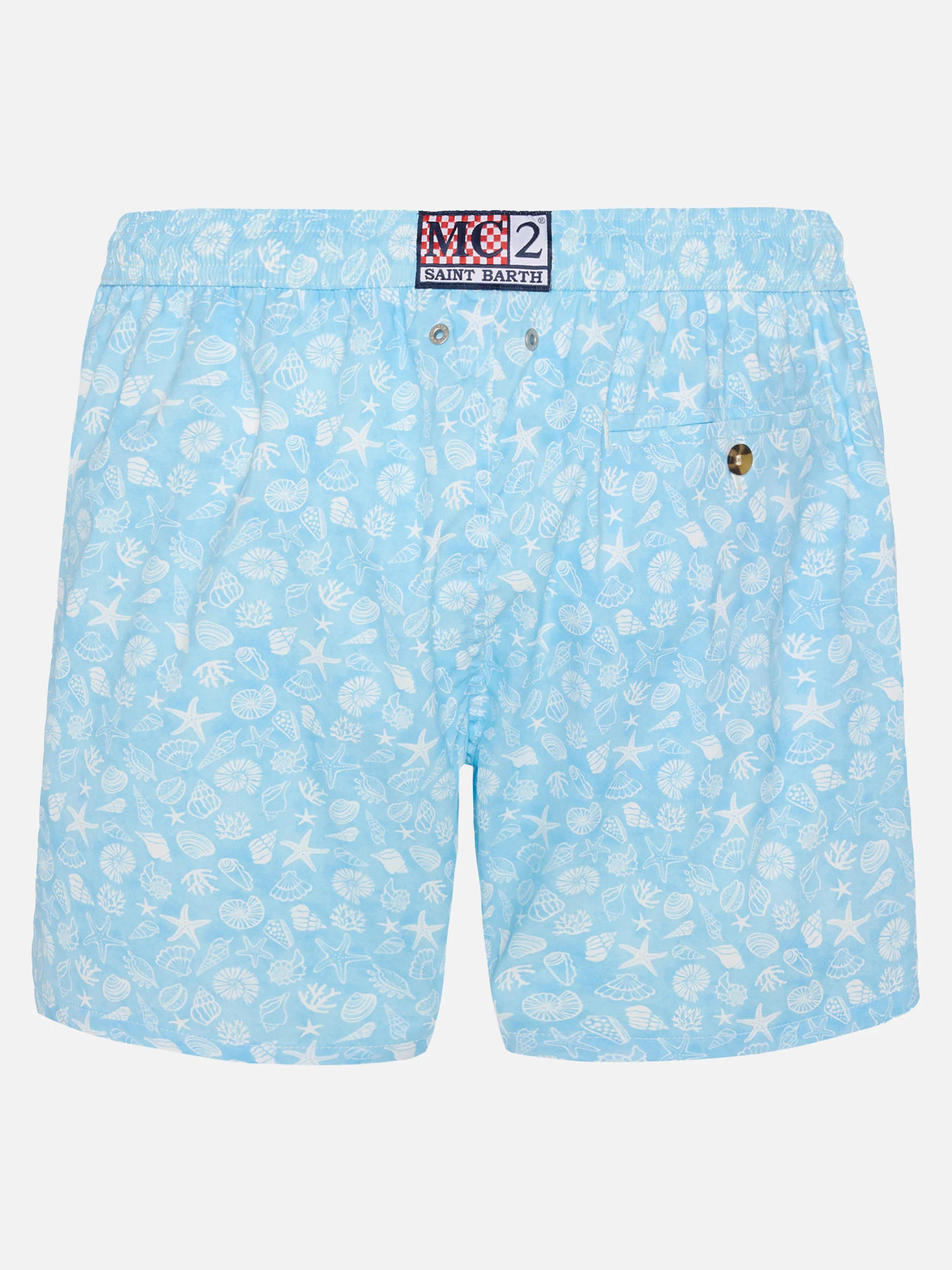 Comfort Light swim shorts with shells print - Image 2