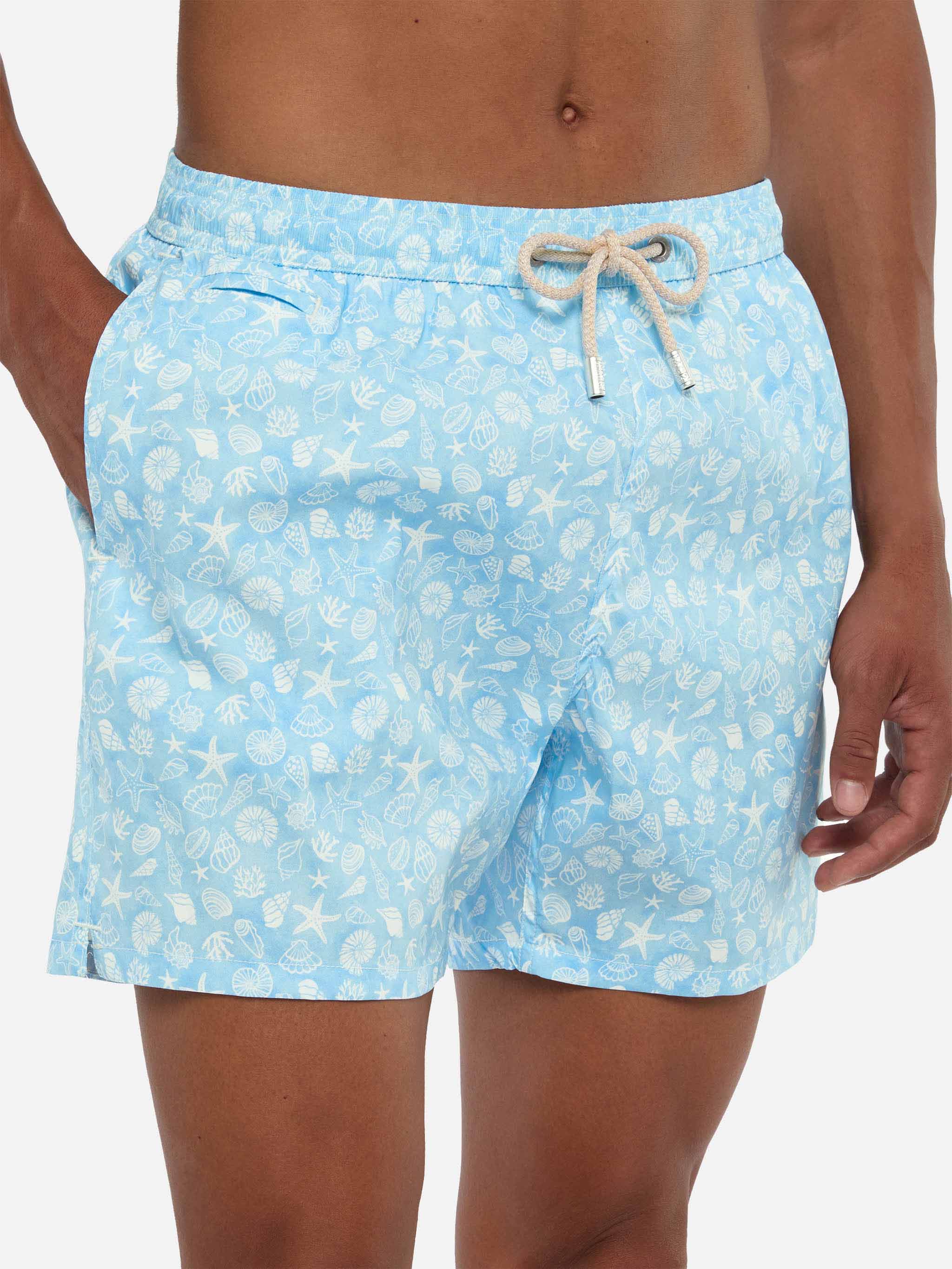 Comfort Light swim shorts with shells print - Image 4