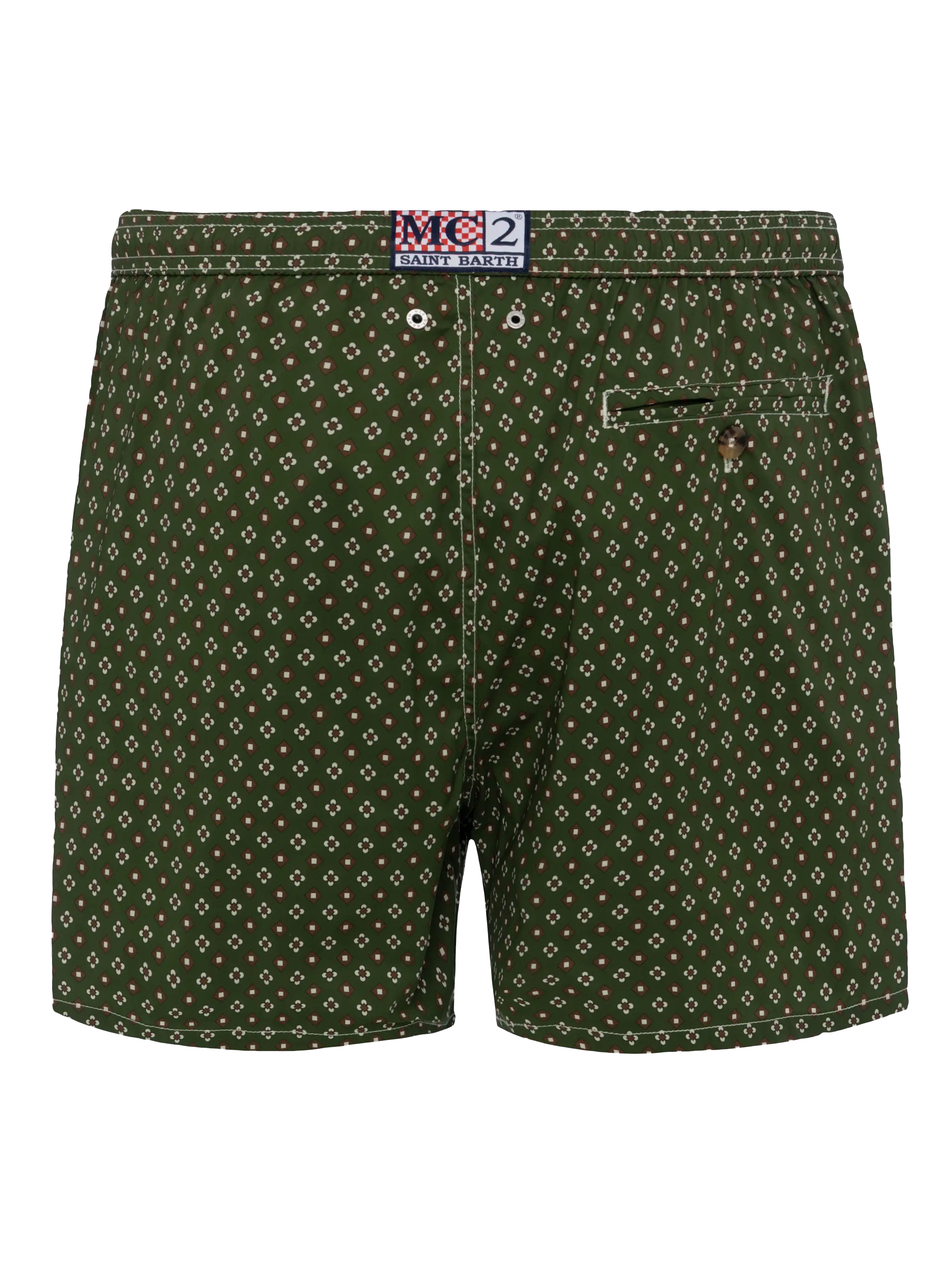Comfort Light swim shorts with tie print - Image 3