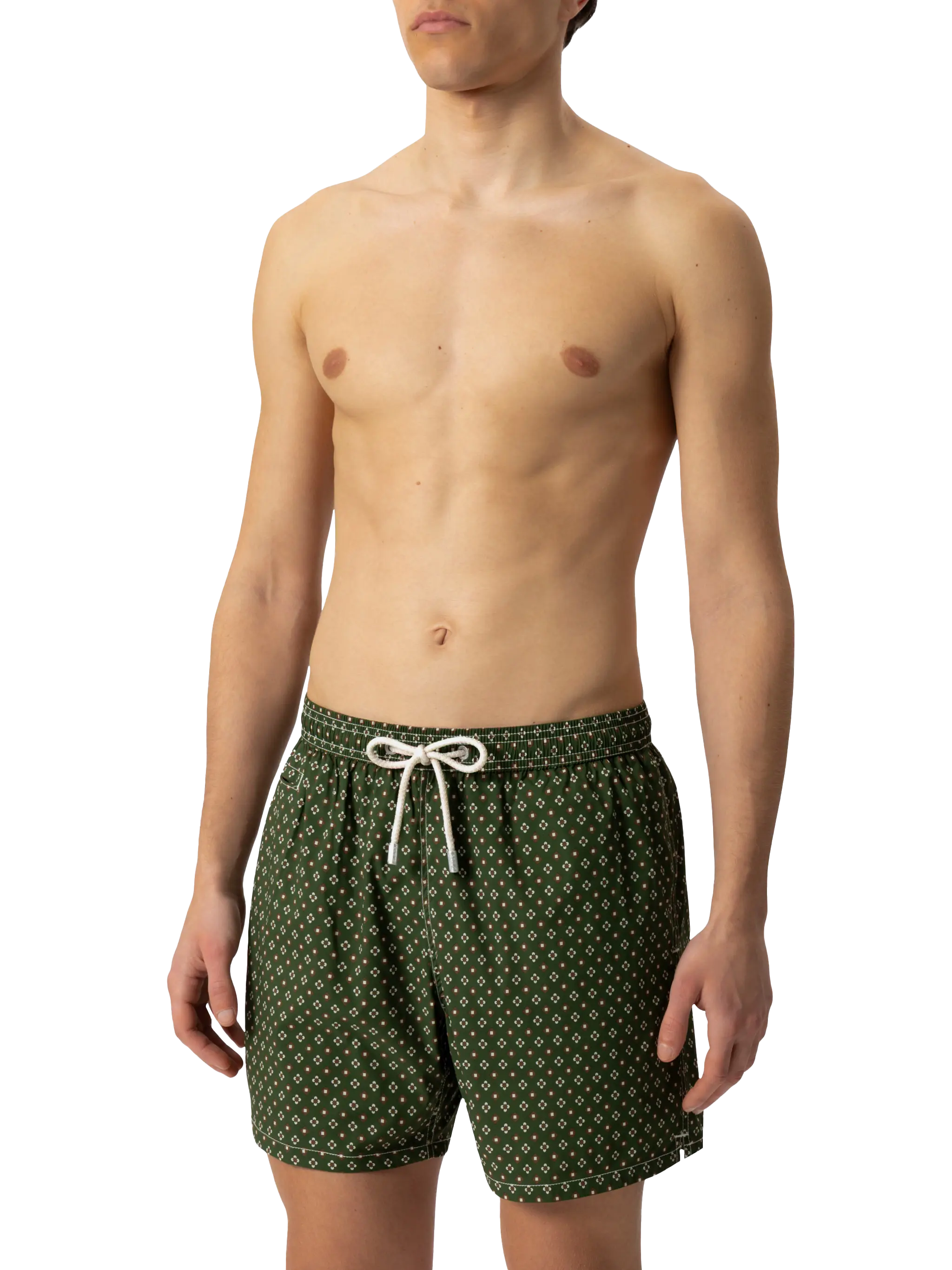 Comfort Light swim shorts with tie print - Image 4