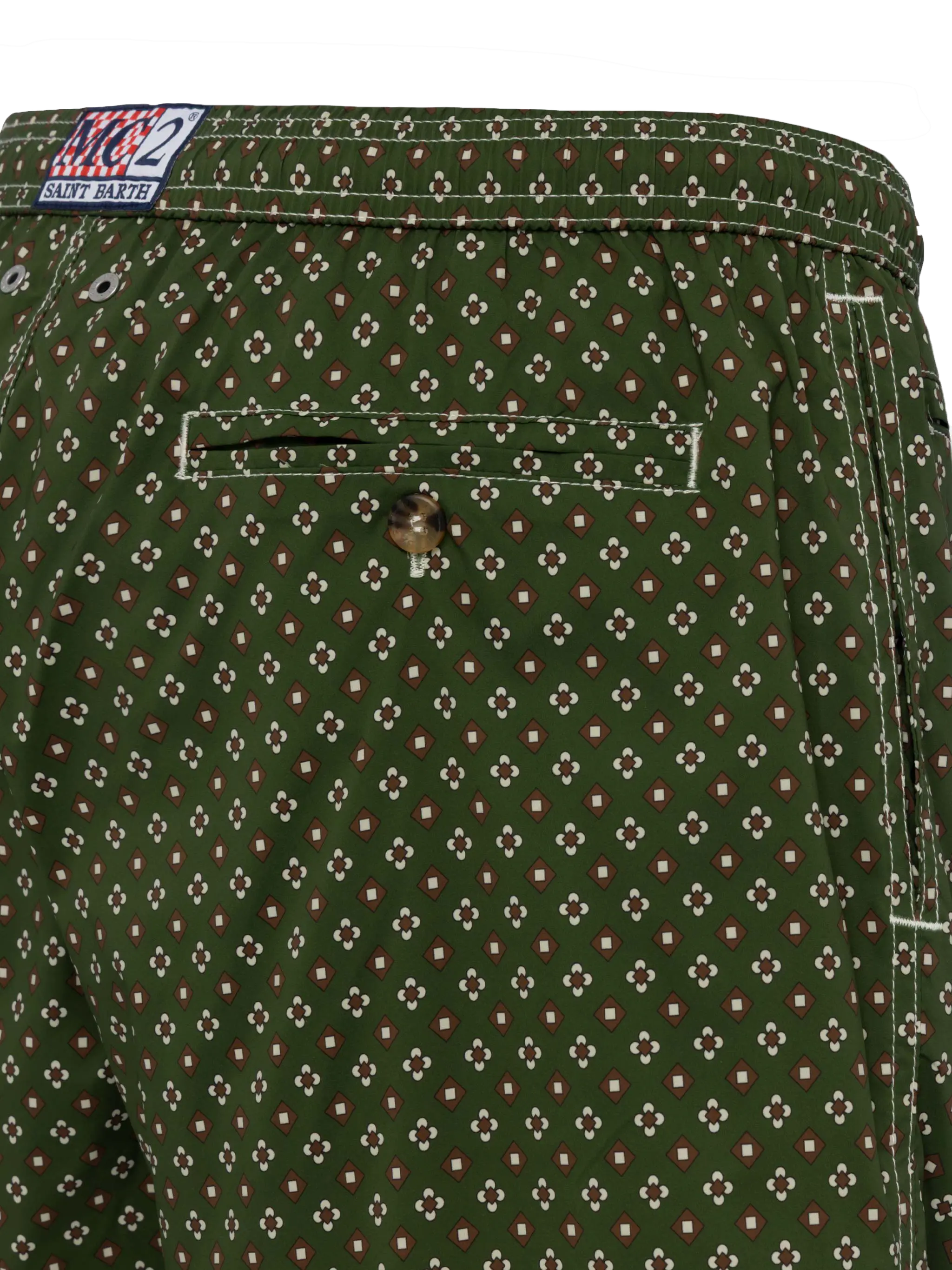 Comfort Light swim shorts with tie print - Image 5