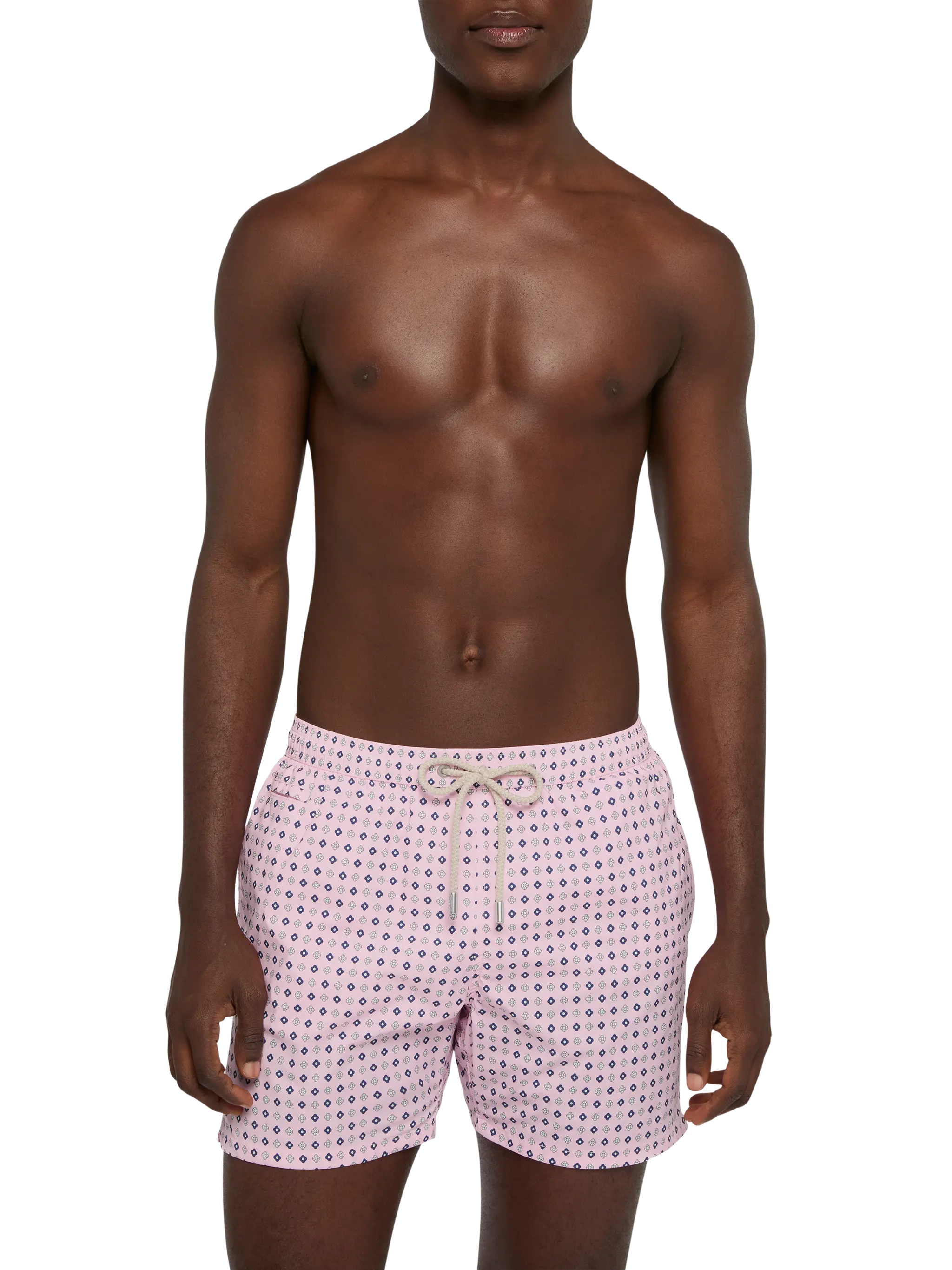 Comfort Light swim shorts with tie print - Image 3