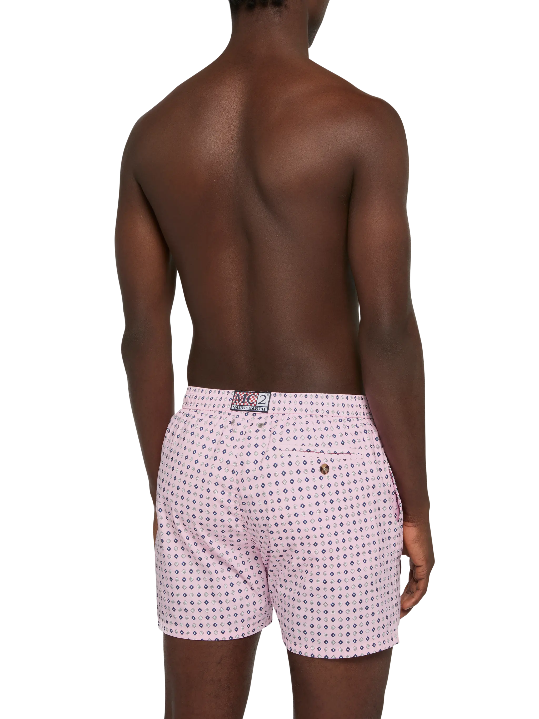 Comfort Light swim shorts with tie print - Image 5