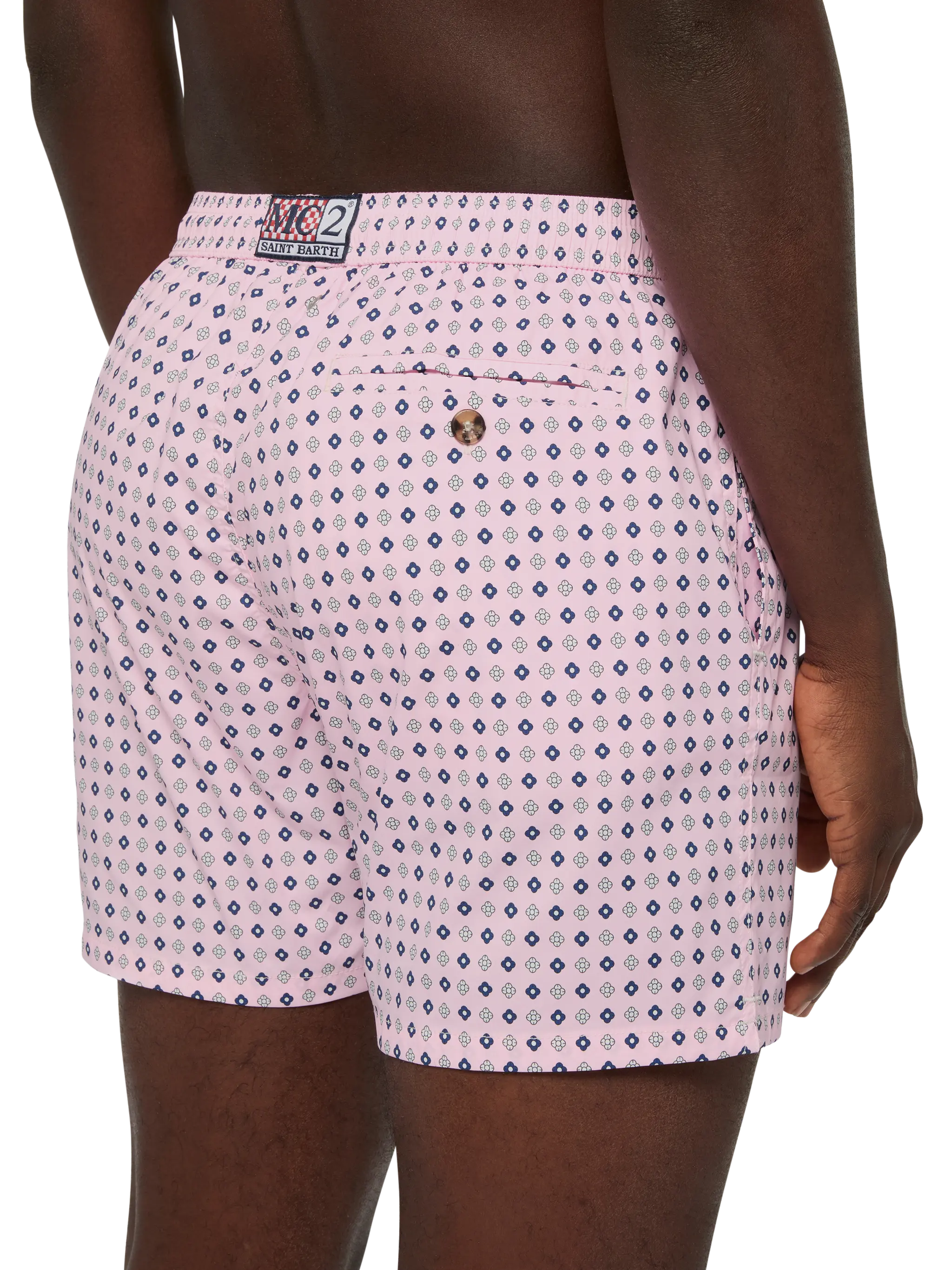 Comfort Light swim shorts with tie print - Image 6