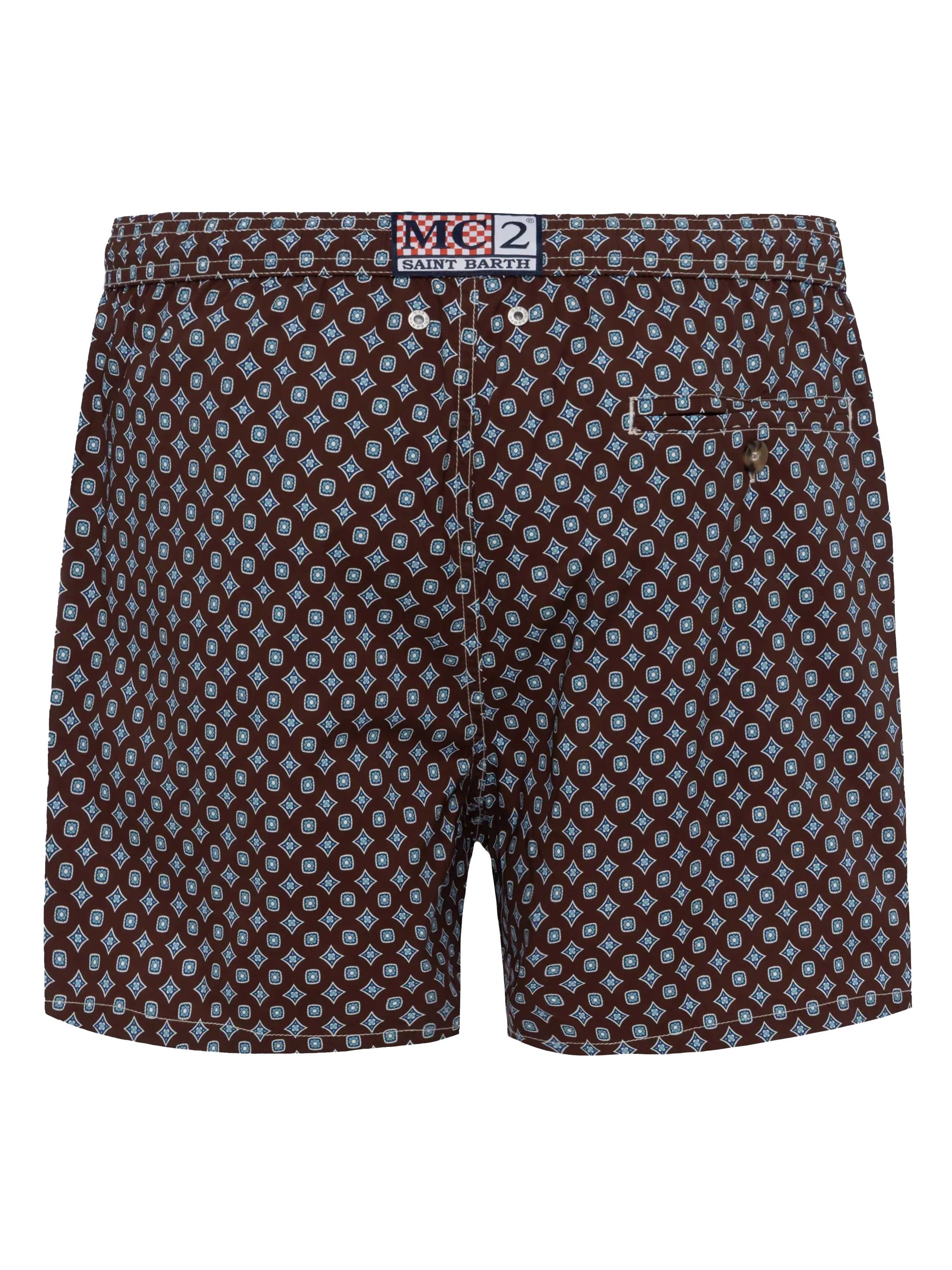 Comfort Light swim shorts with tie print - Image 3