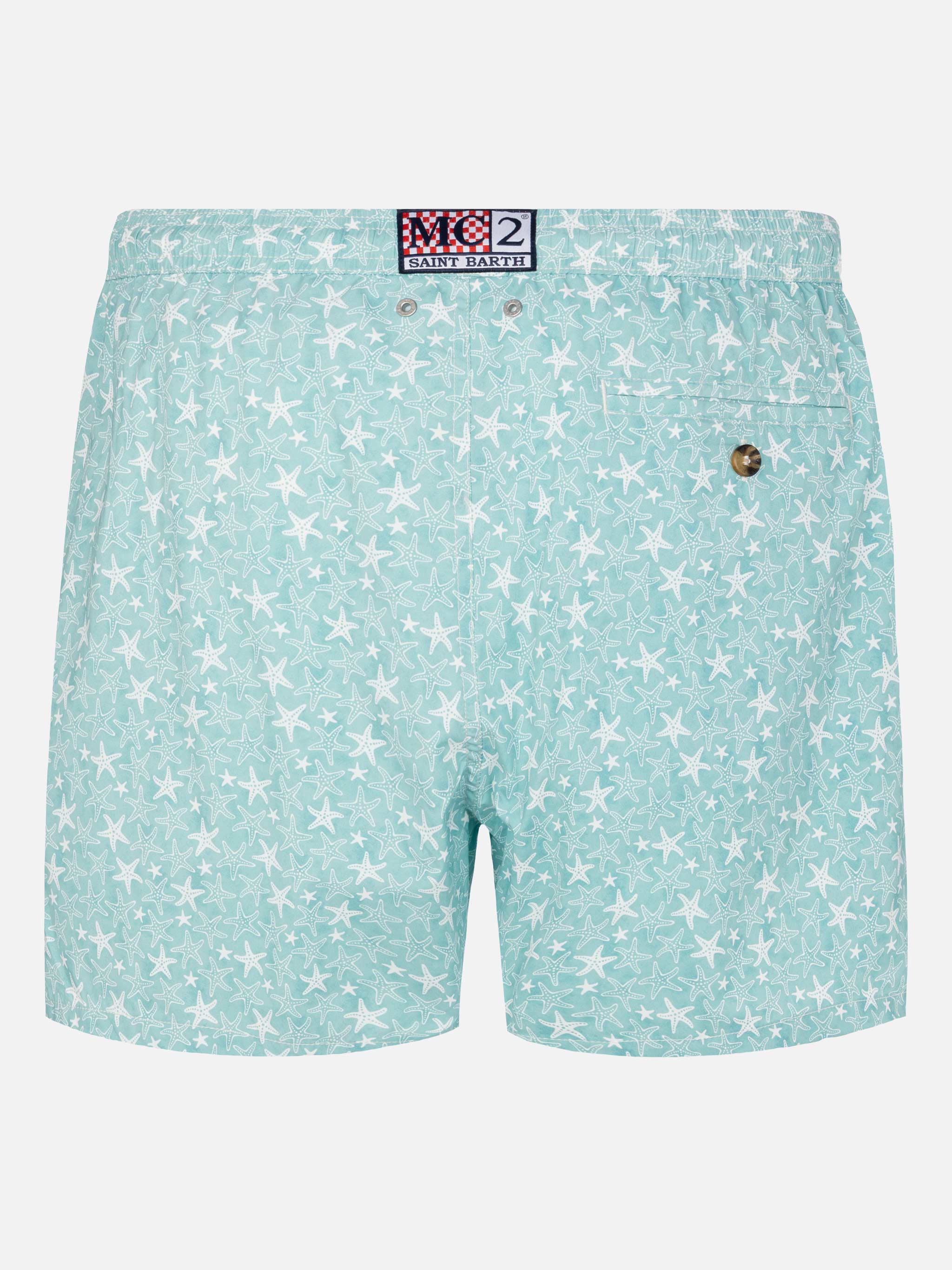 Comfort Light swim shorts with tropical shell print - Image 4