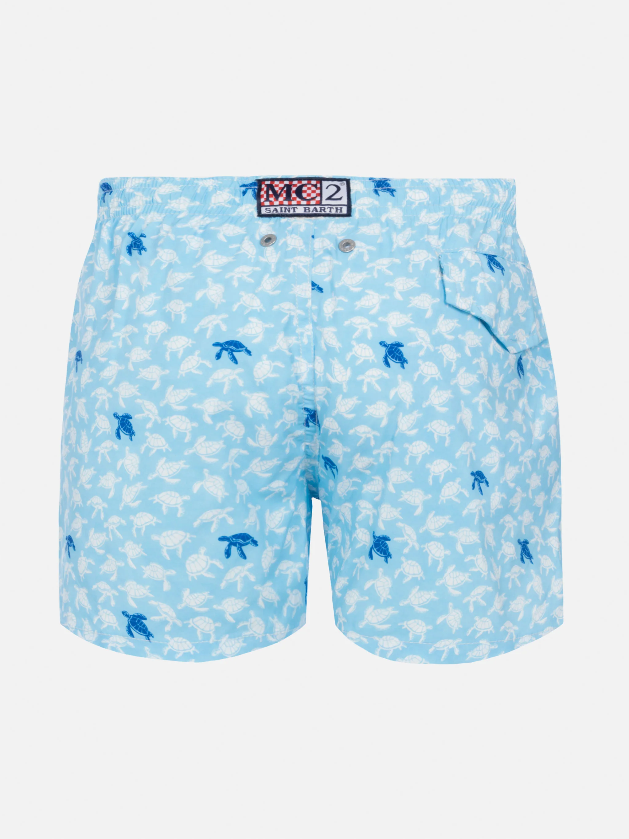Comfort Light swim shorts with turtle print - Image 2