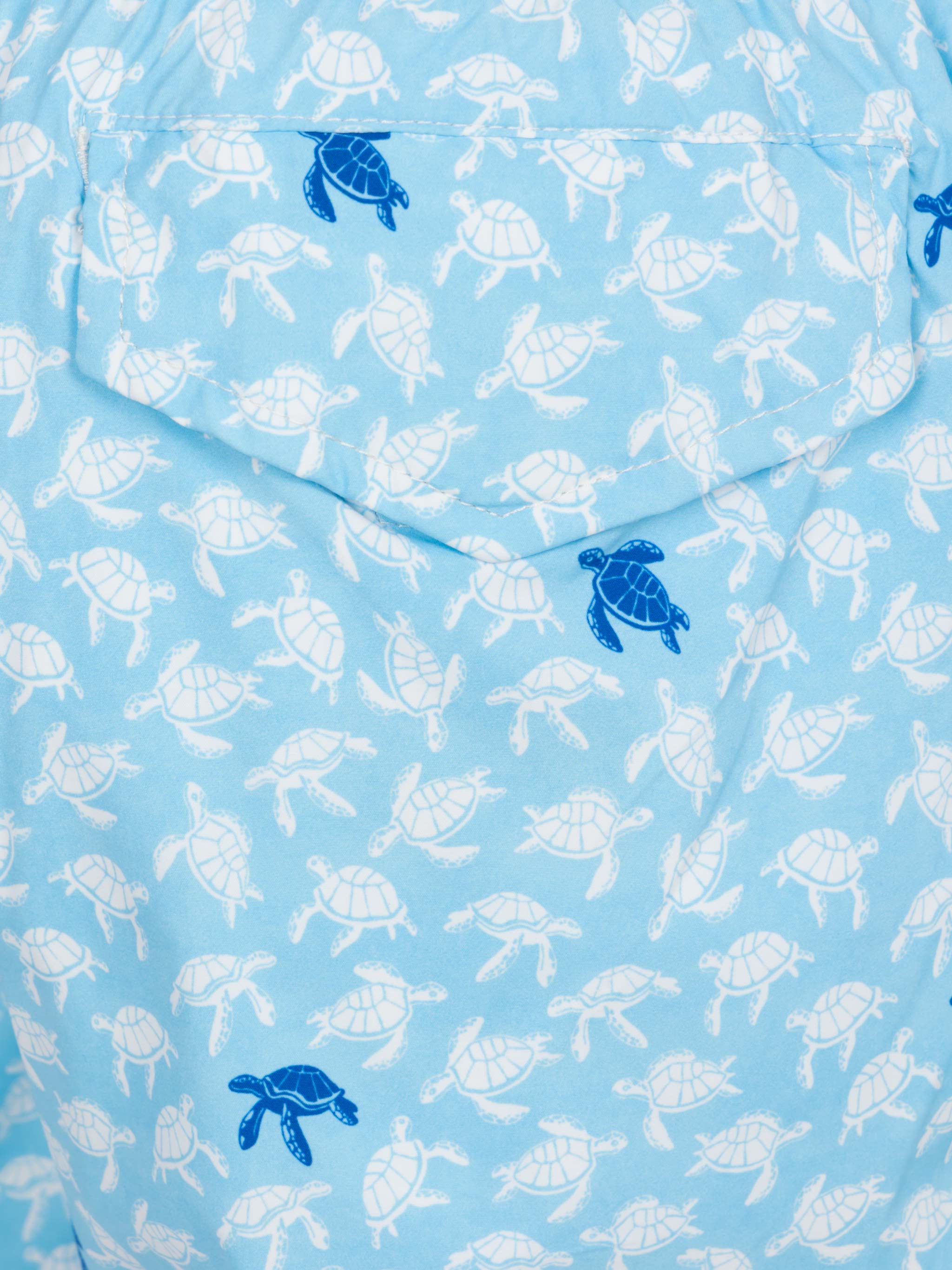 Comfort Light swim shorts with turtle print - Image 3