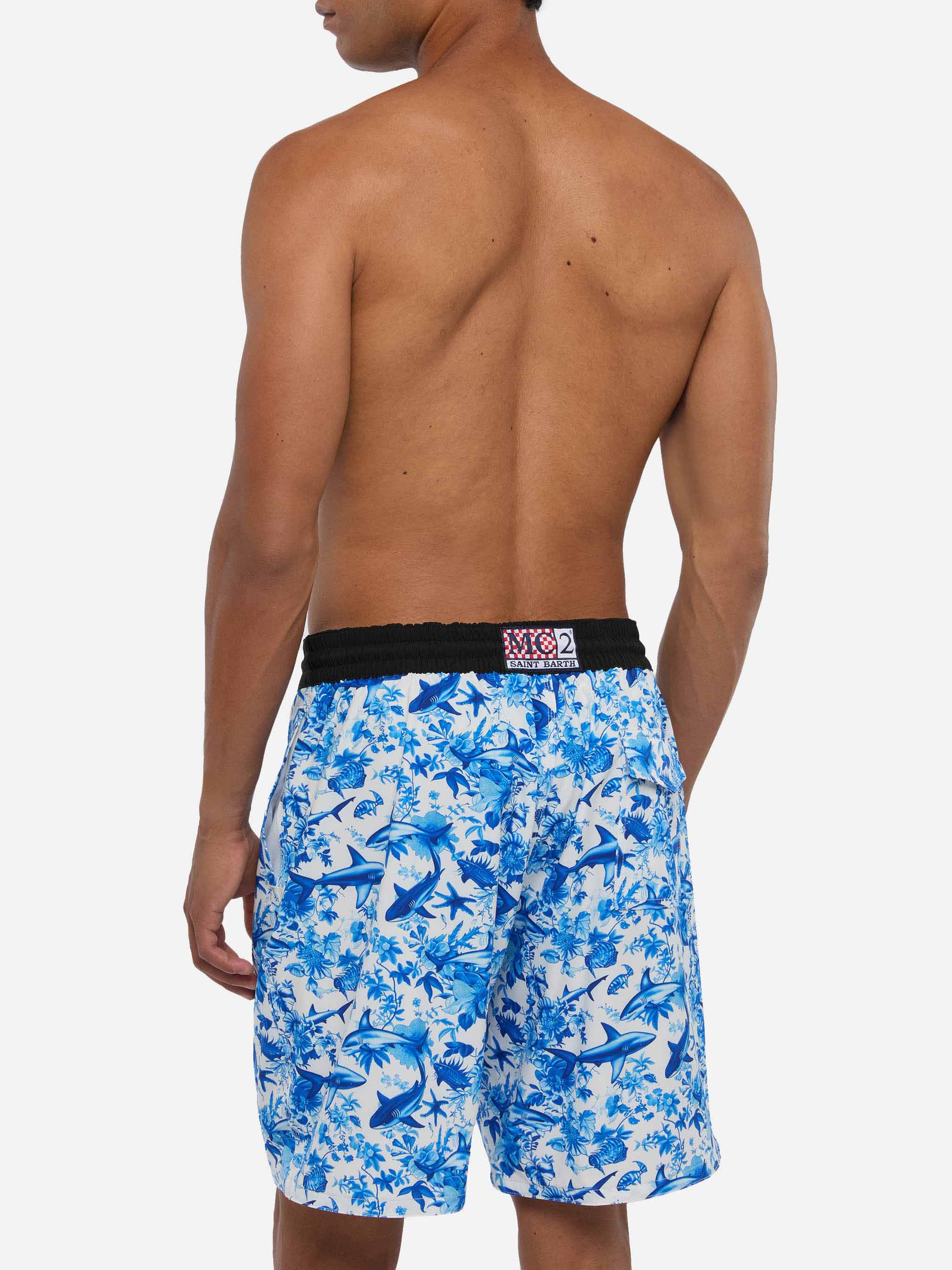 Comfort Surf swim shorts with sharks print | AI CO-CREATED DESIGN BY RICKDICK - POWERED BY RED-EYE - Image 5