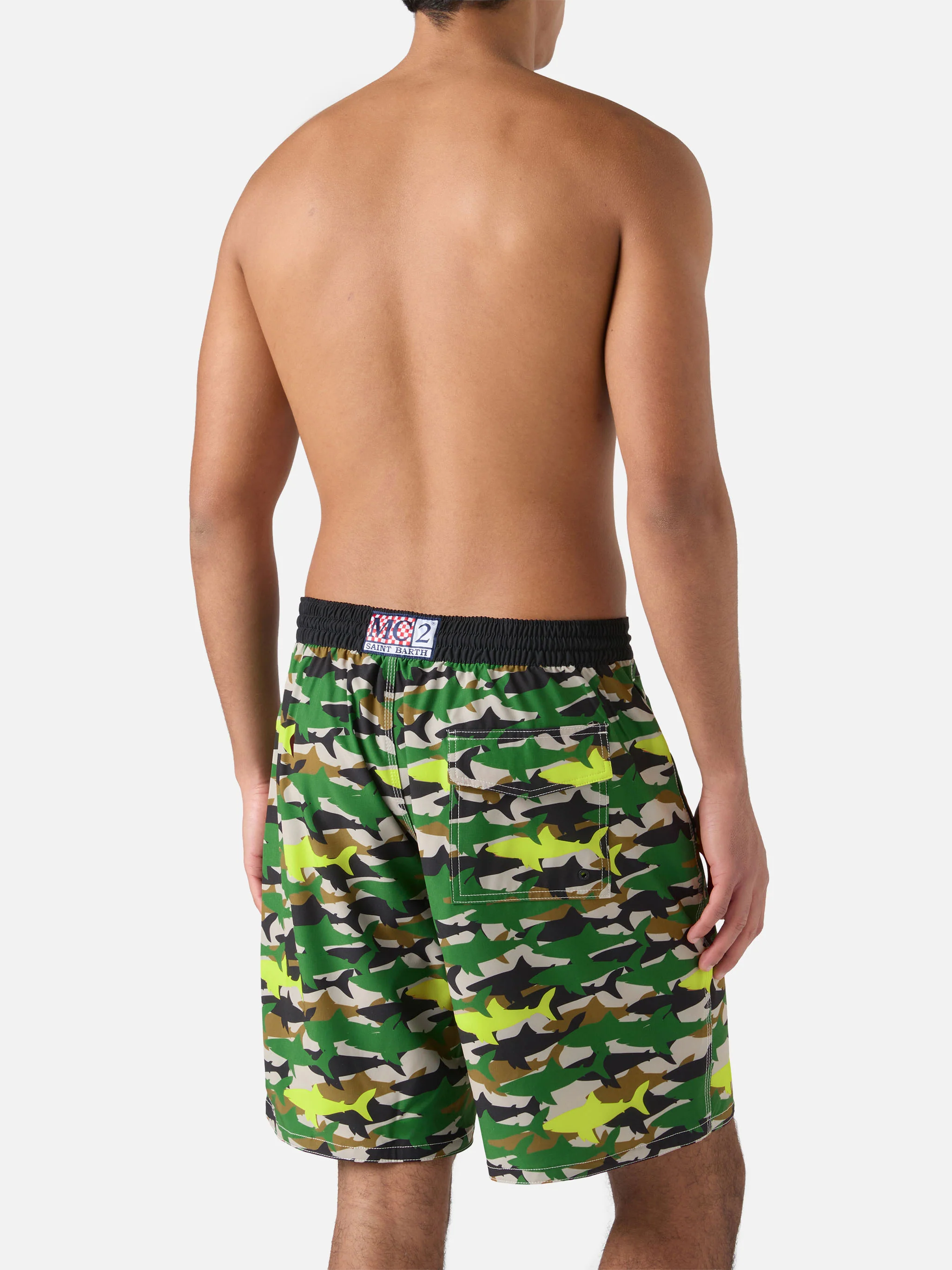 Comfort Surf swim shorts with camouflage print - Image 5