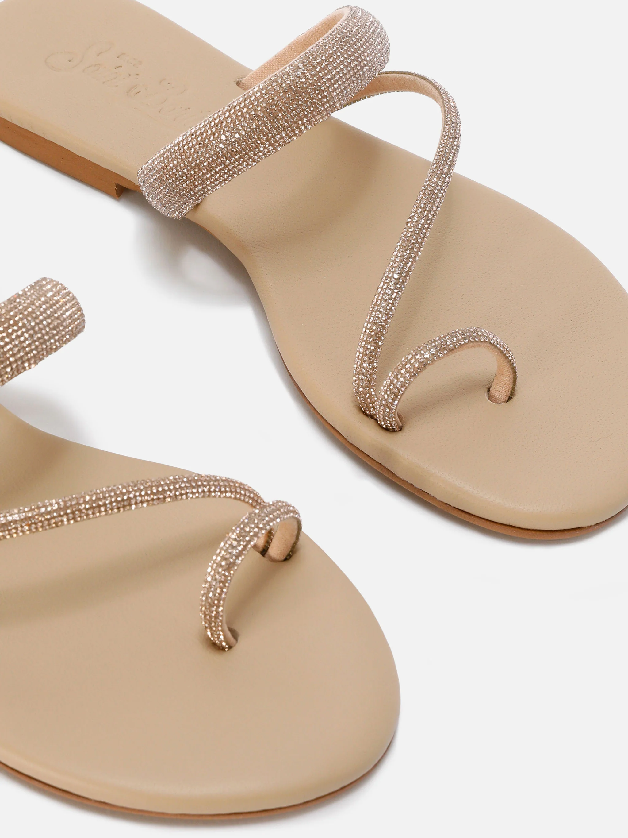 Cora Ring Sandal with champagne rhinestones - Image 2