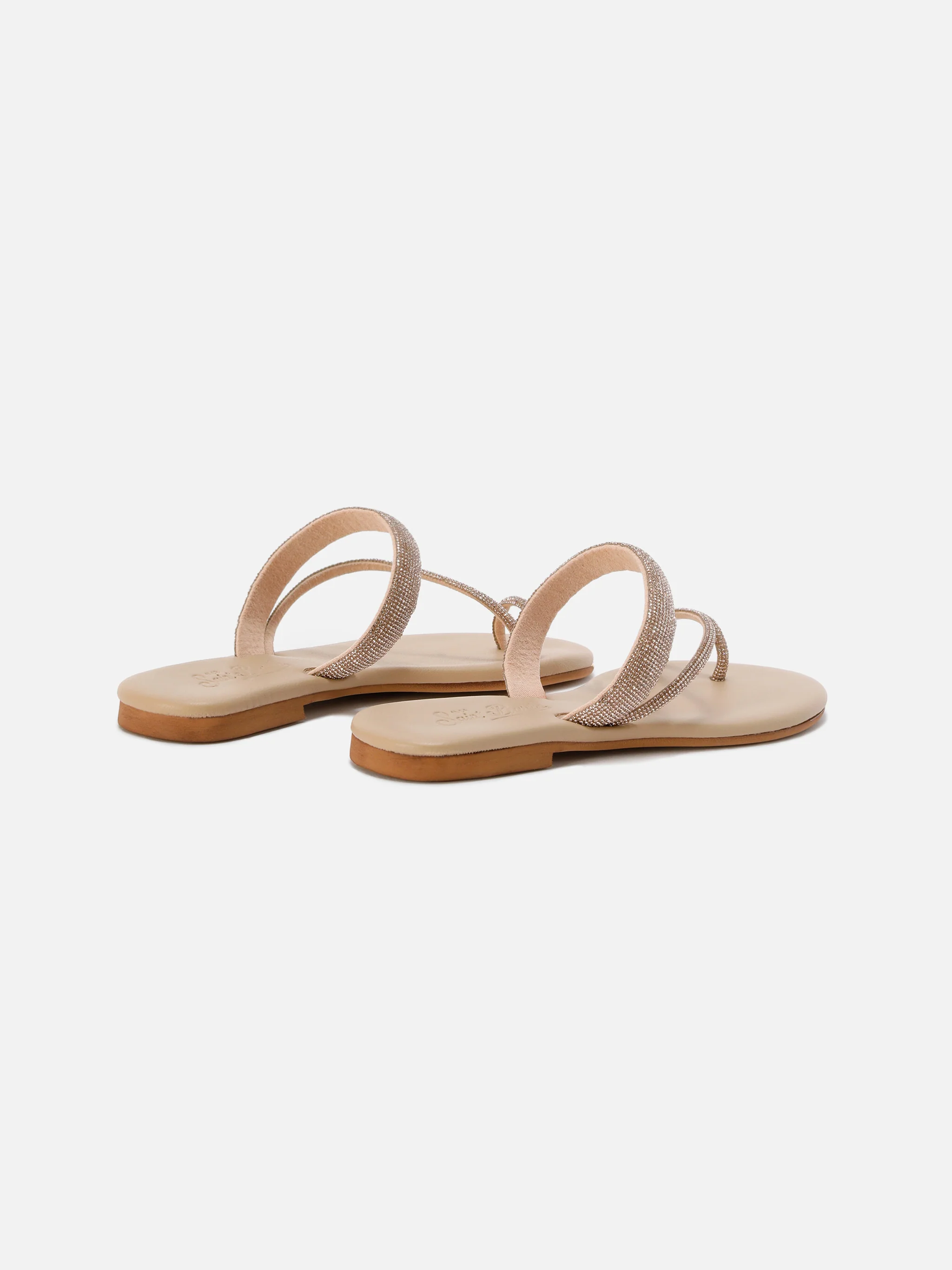Cora Ring Sandal with champagne rhinestones - Image 3
