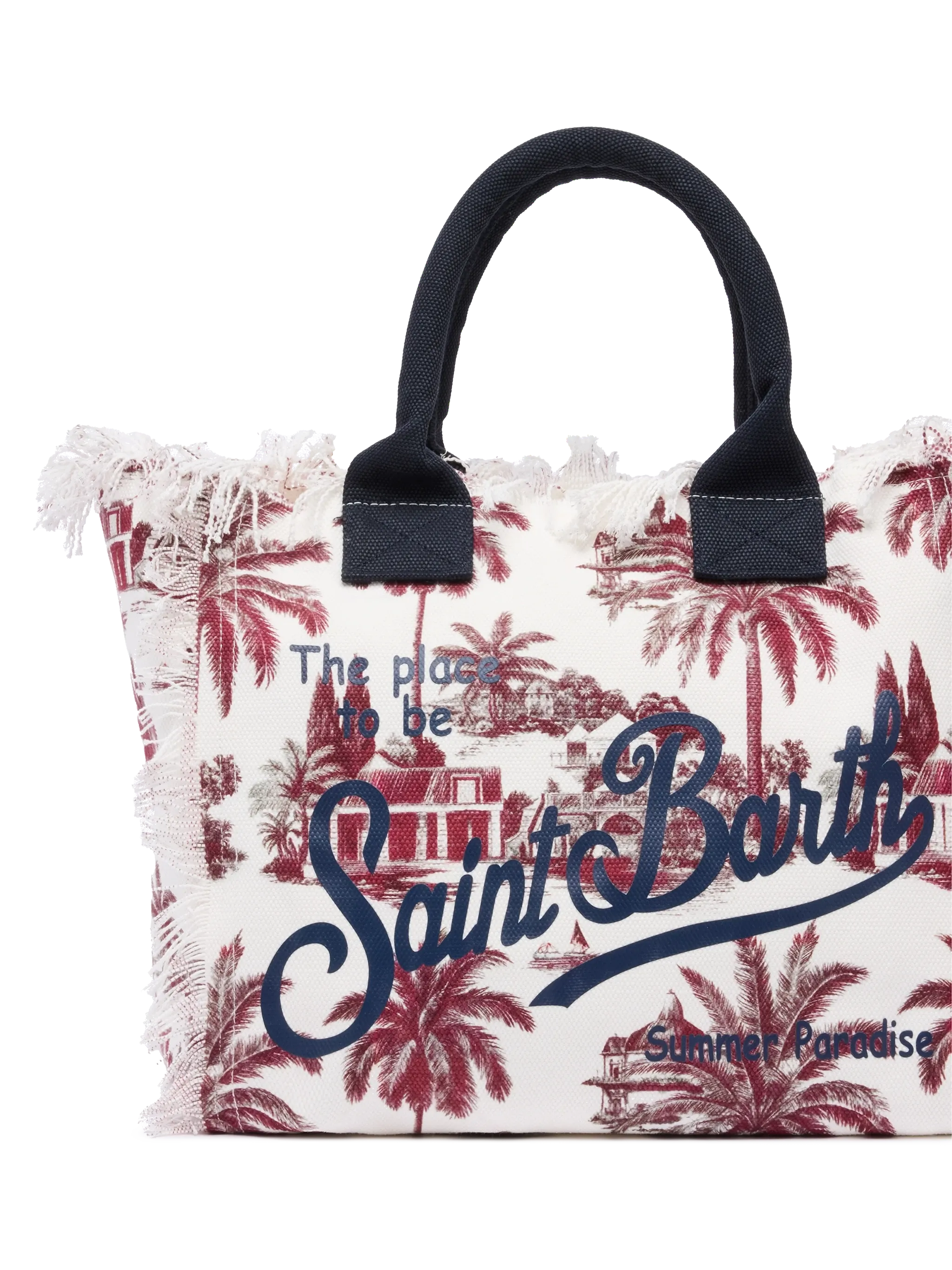Cotton canvas Vanity tote bag with toile de jouy print | AI CO-CREATED DESIGN BY RICKDICK - POWERED BY RED-EYE - Image 3