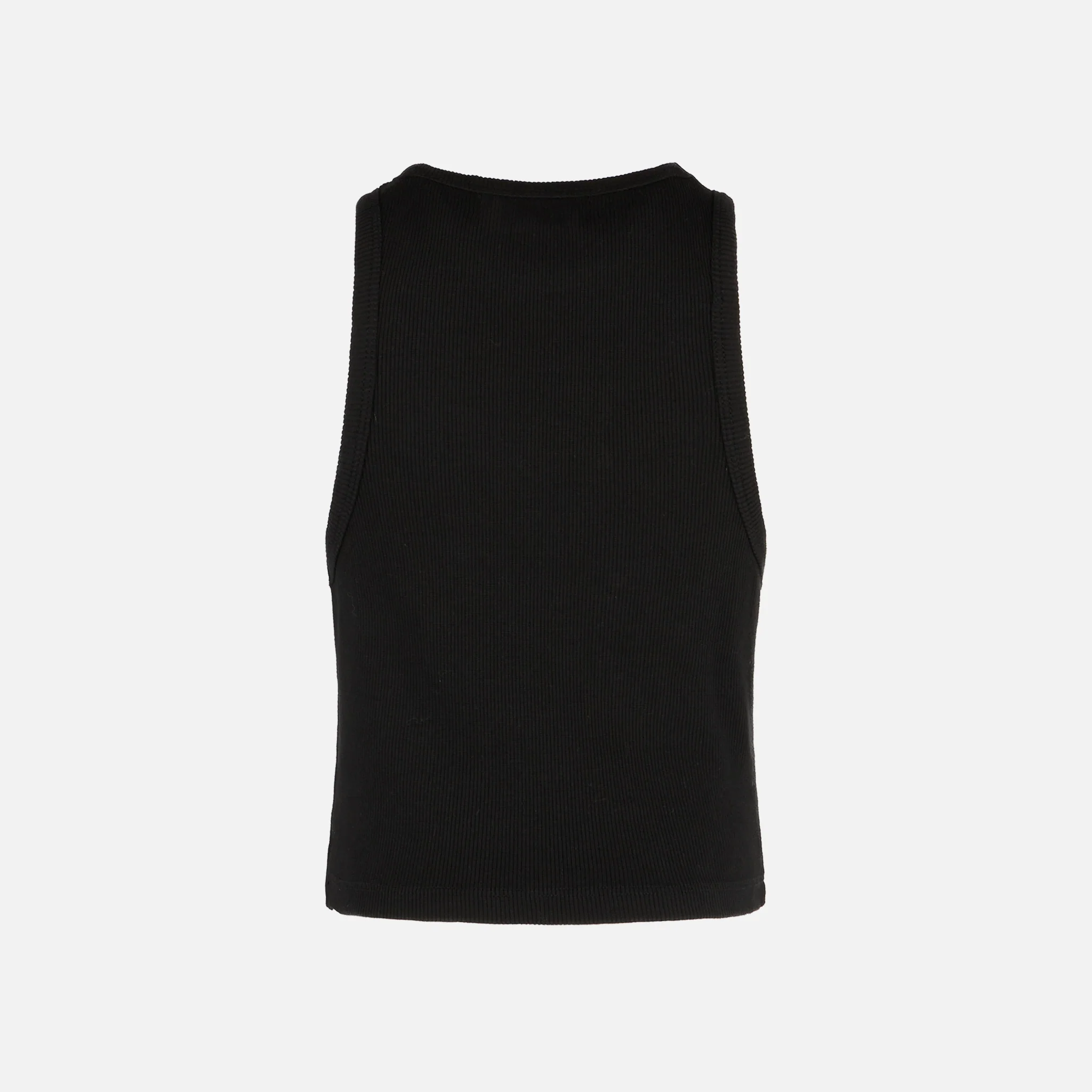 Cotton crop tank top with St. Barth embroidery - Image 6