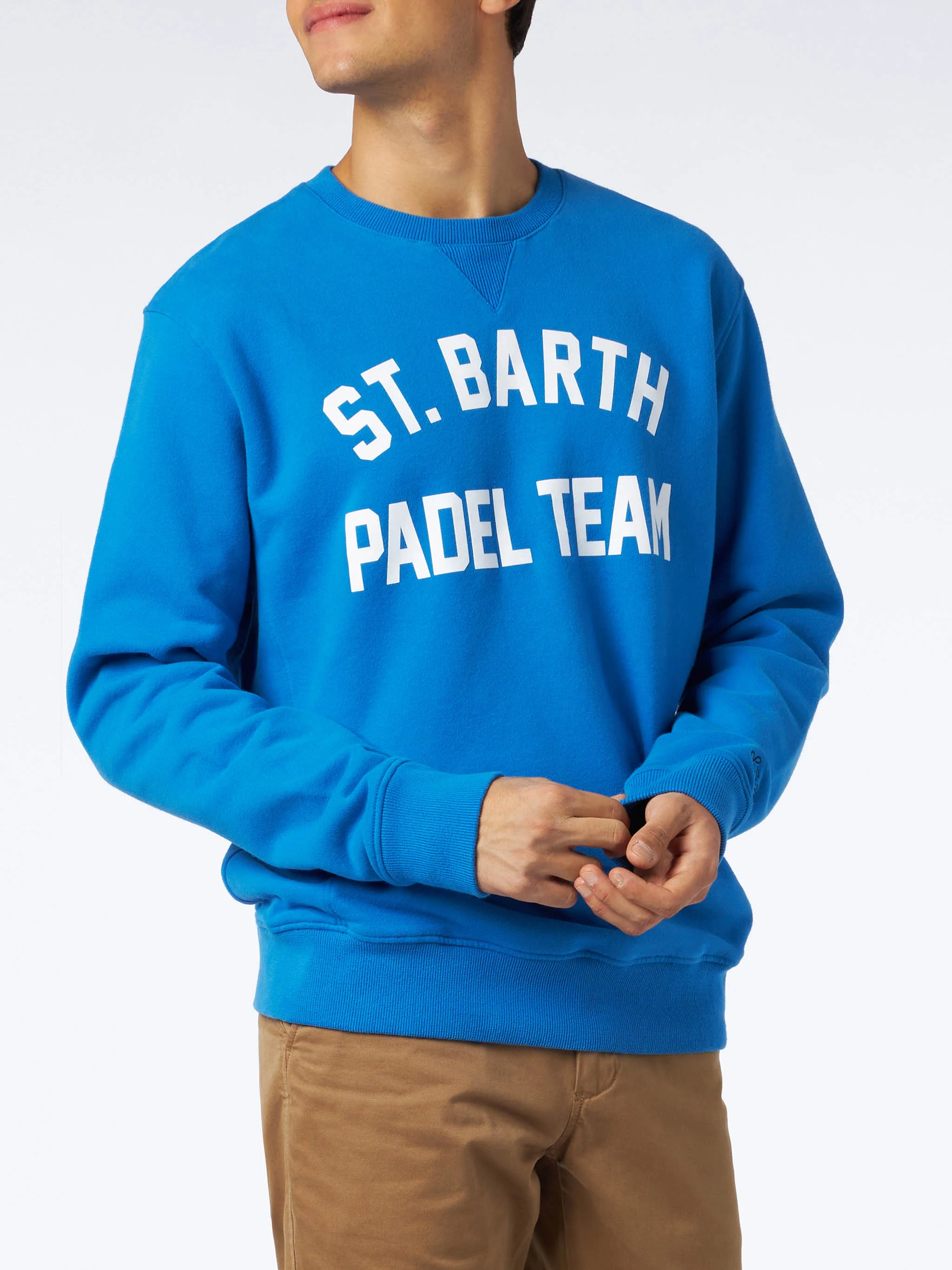 Cotton sweatshirt with St. Barth Padel Team print - Image 3