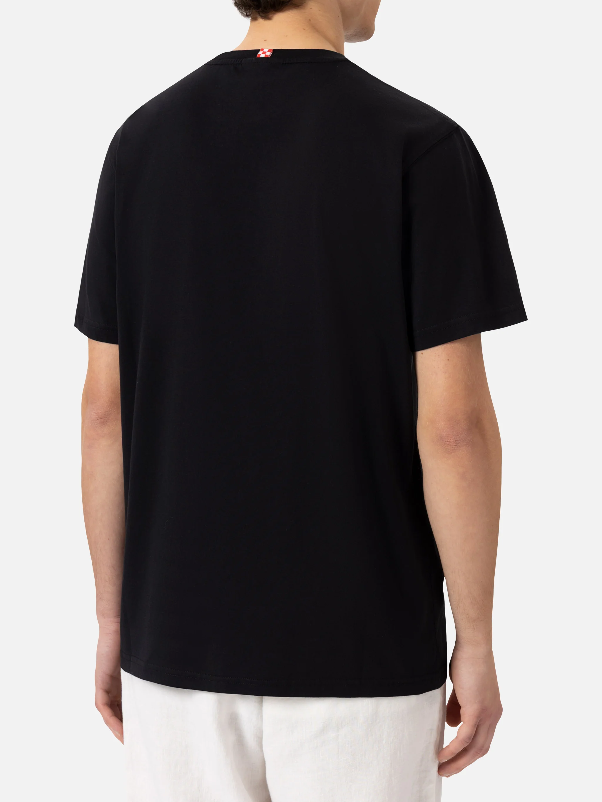 Cotton t-shirt Austin with embroidery and watch print - Image 4