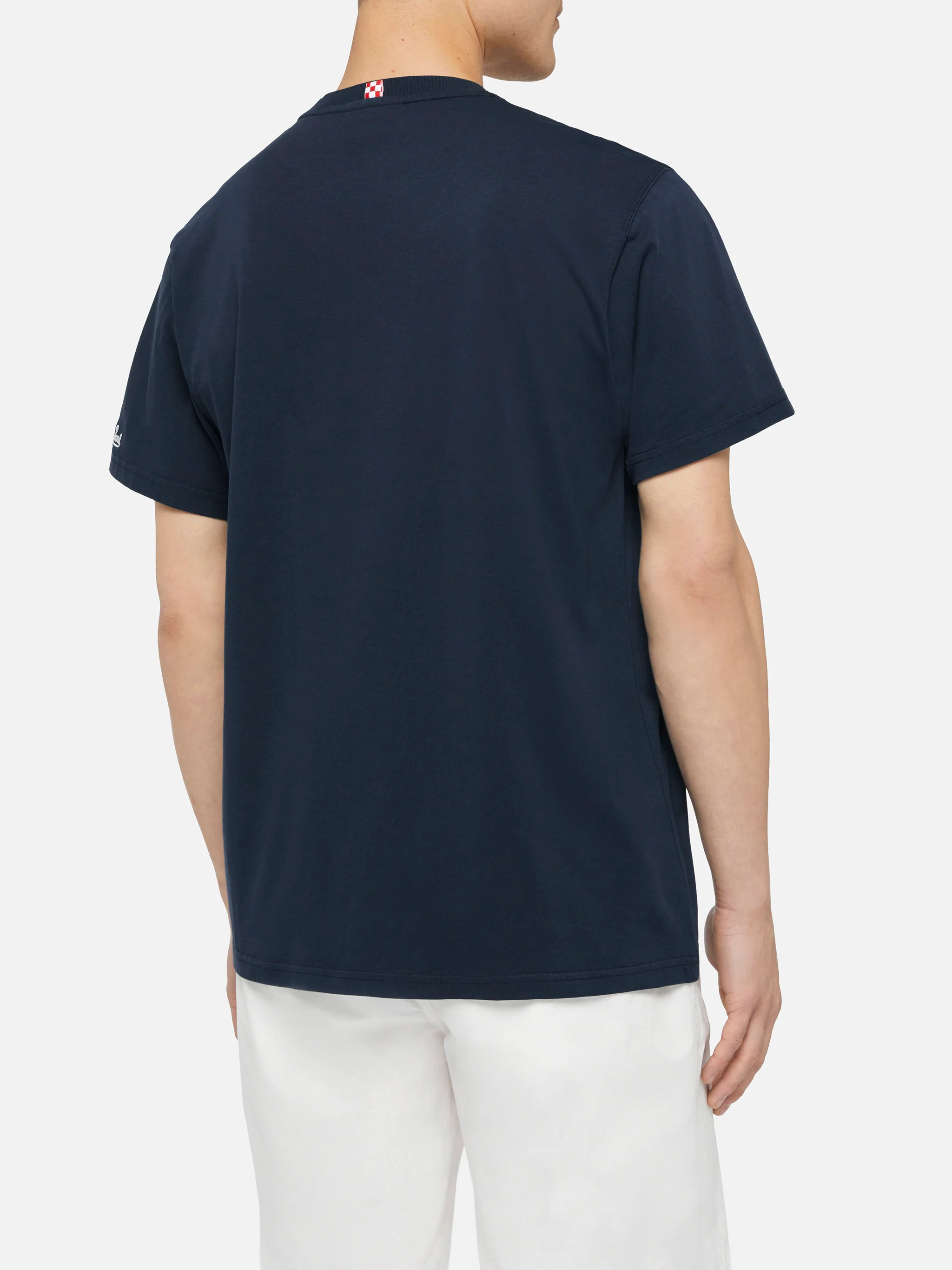 Cotton t-shirt Austin with embroidery and watch print - Image 4