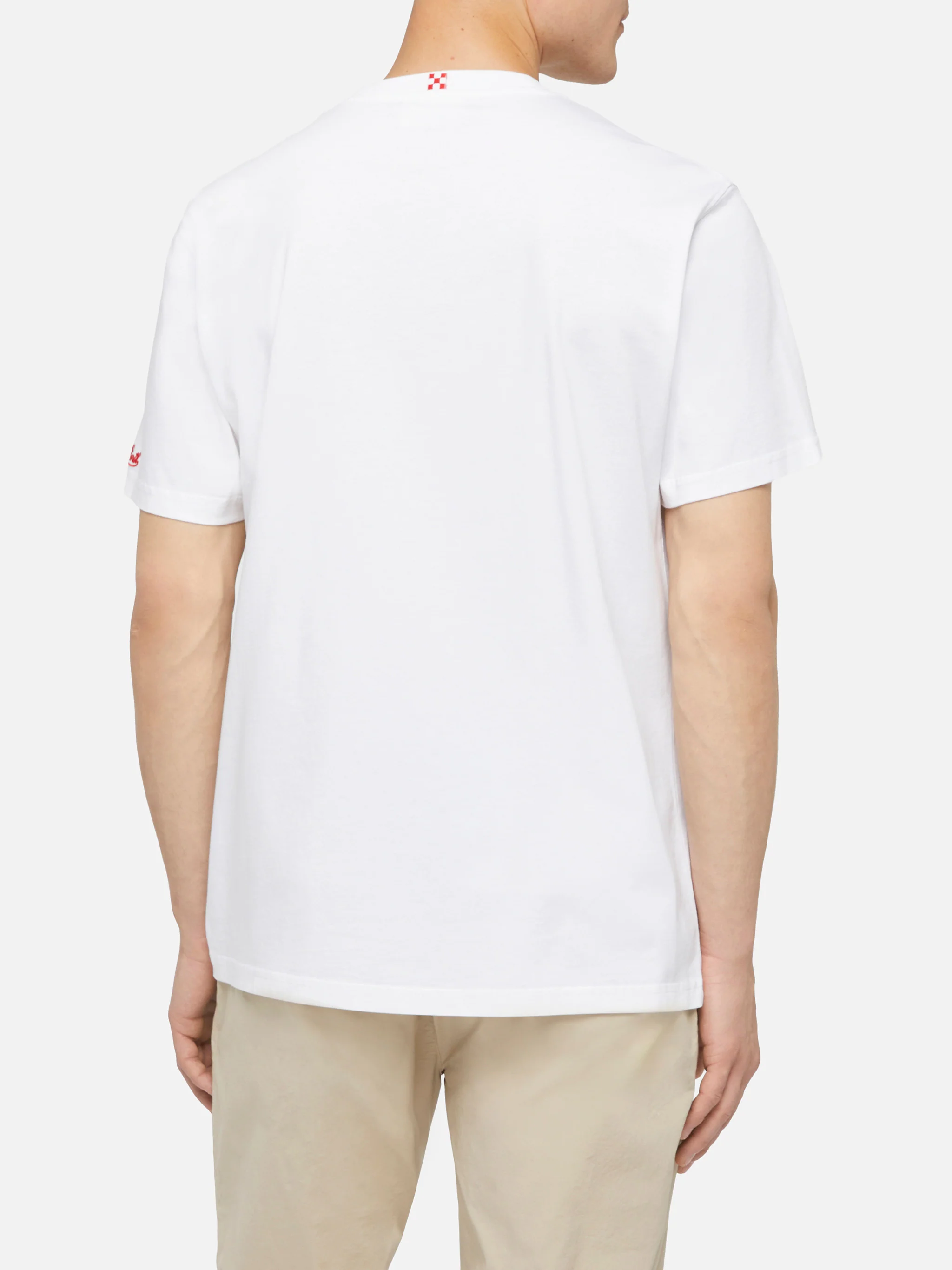 Cotton t-shirt Austin with embroidery and watch print - Image 4