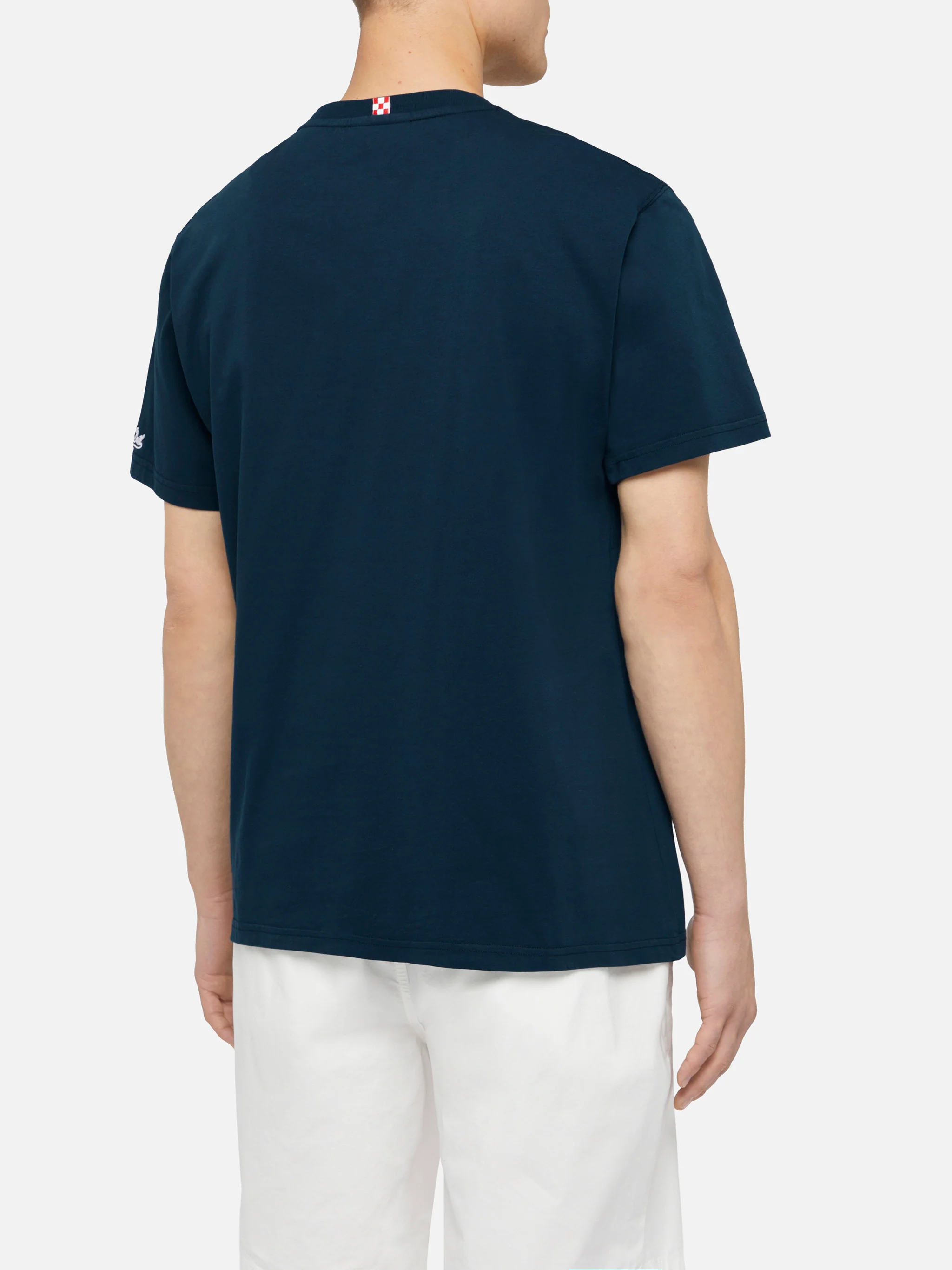 Cotton t-shirt Austin with embroidery and watch print - Image 4
