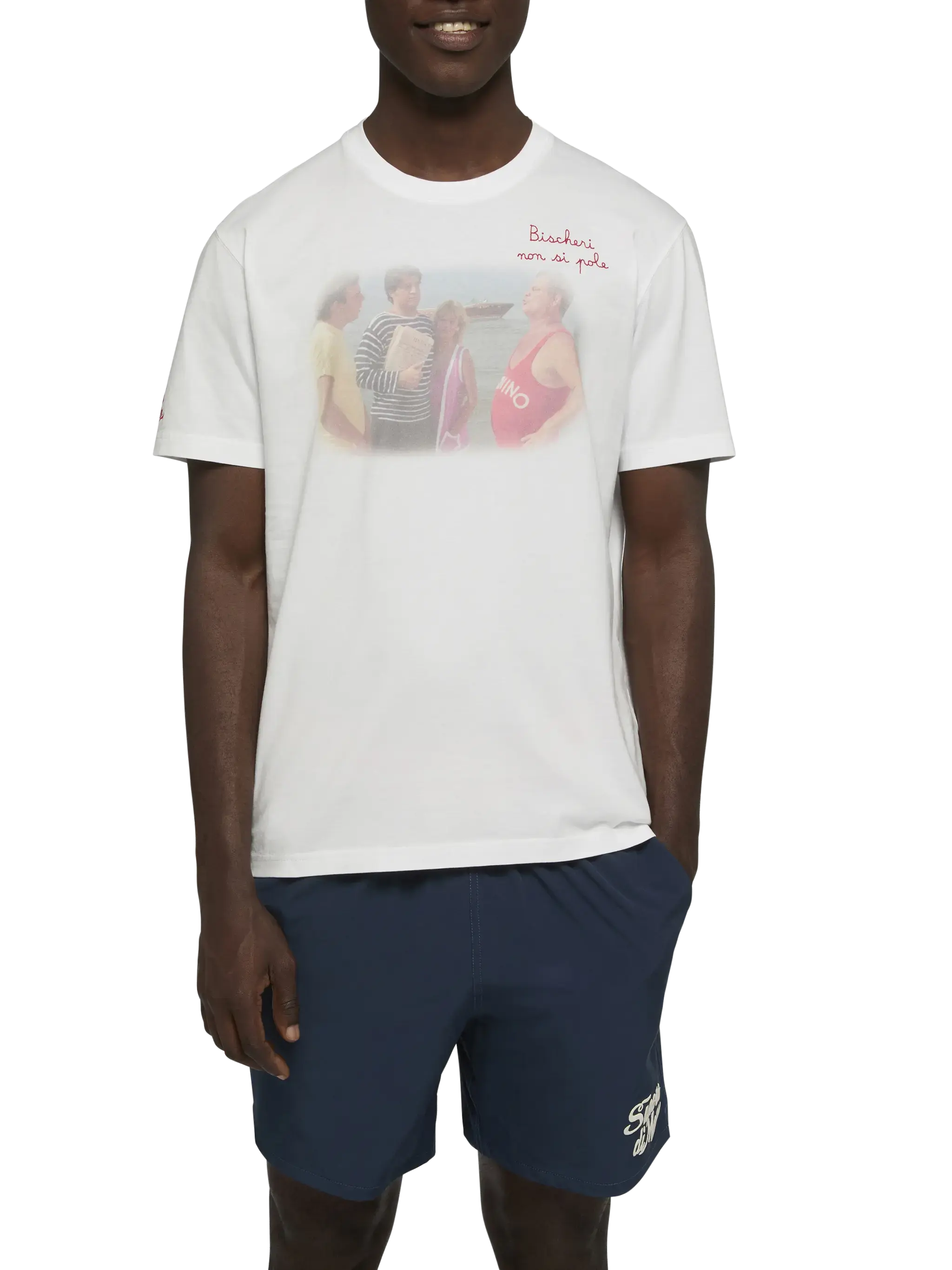 T-shirt with Bischeri non si pole embroidery | Special Edition - Image 3