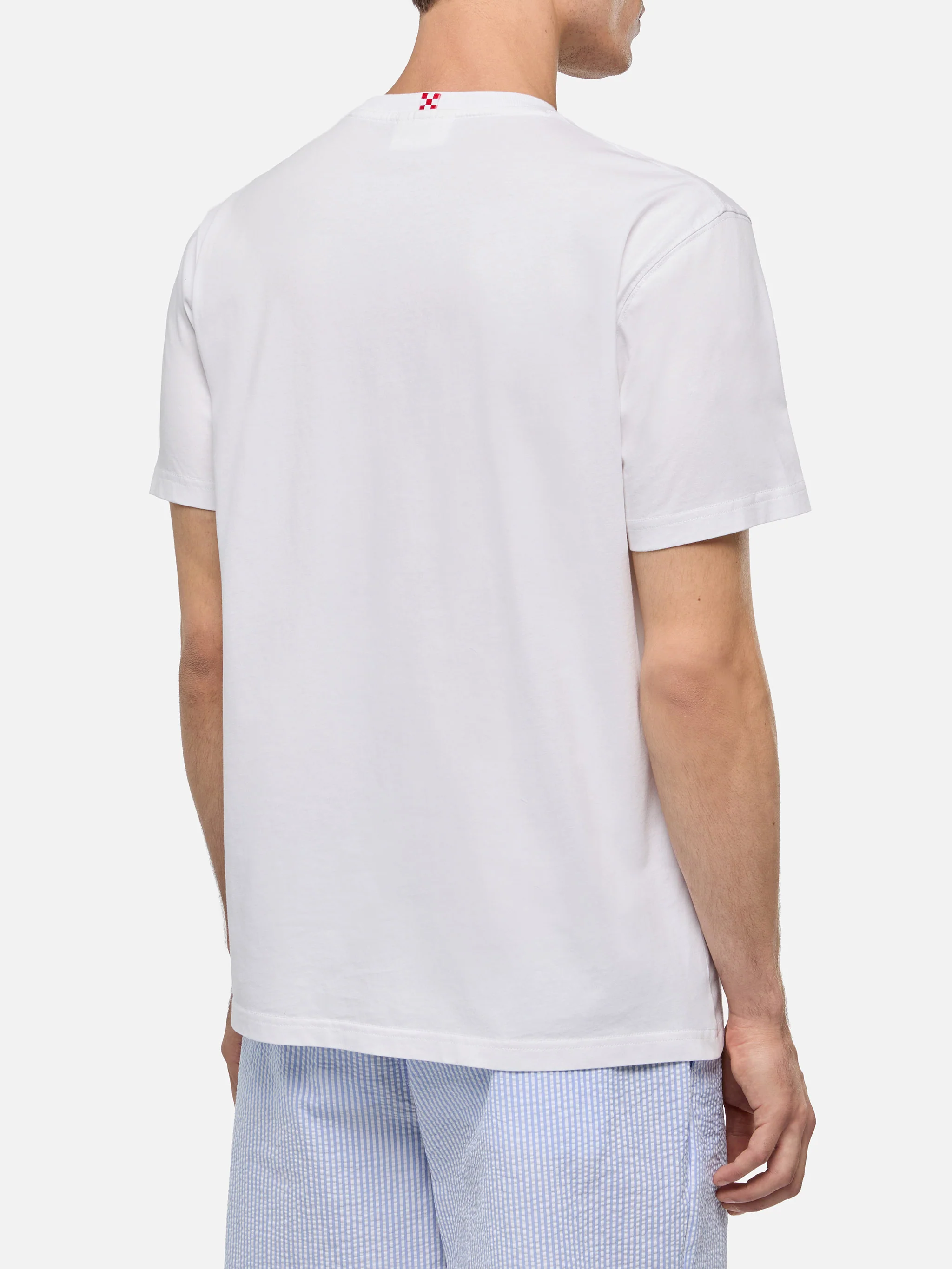 T-shirt with car print and Run out with me embroidery - Image 4