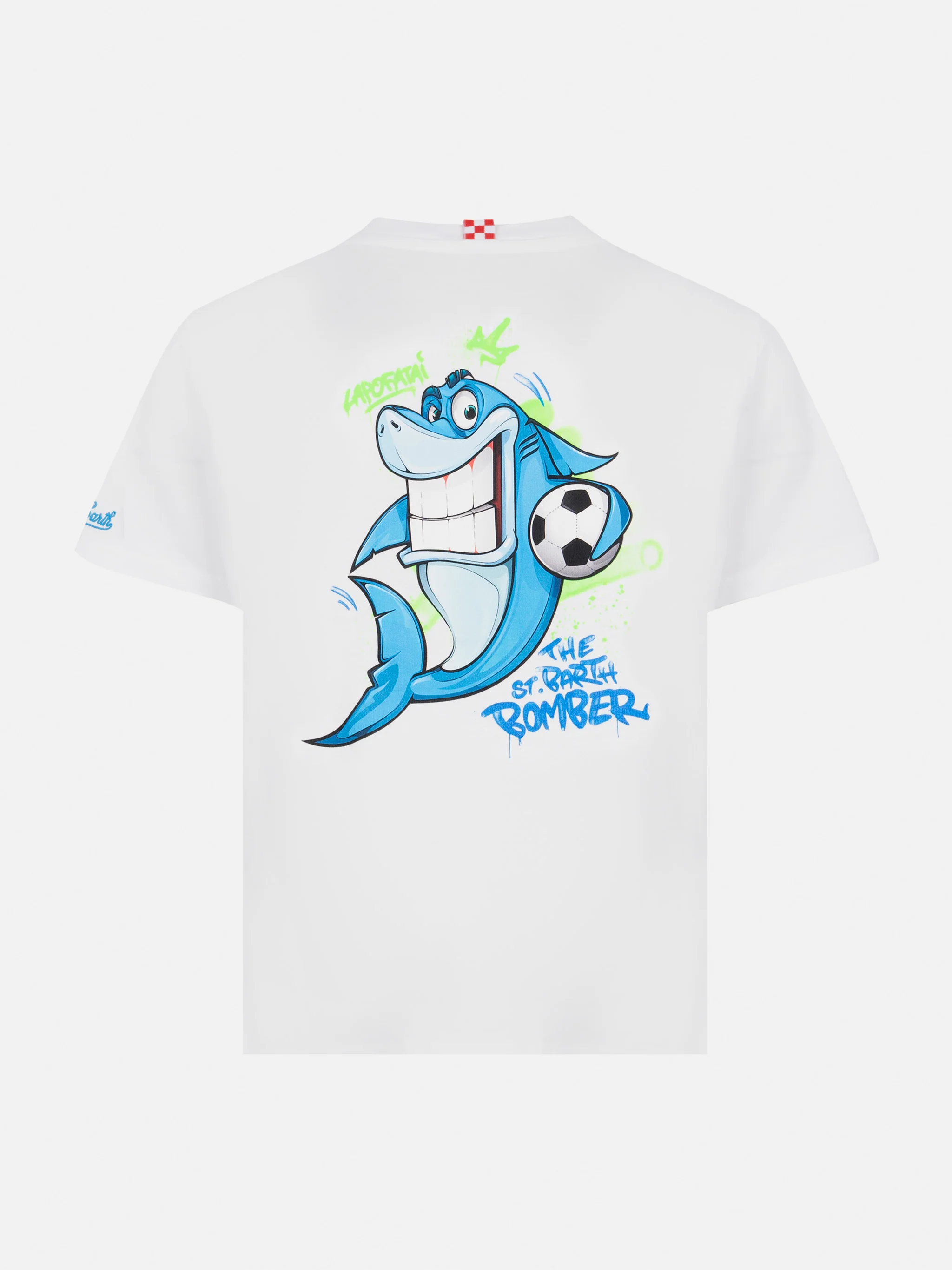 Cotton t-shirt with Cryptopuppets shark print | CRYPTOPUPPETS SPECIAL EDITION - Image 2