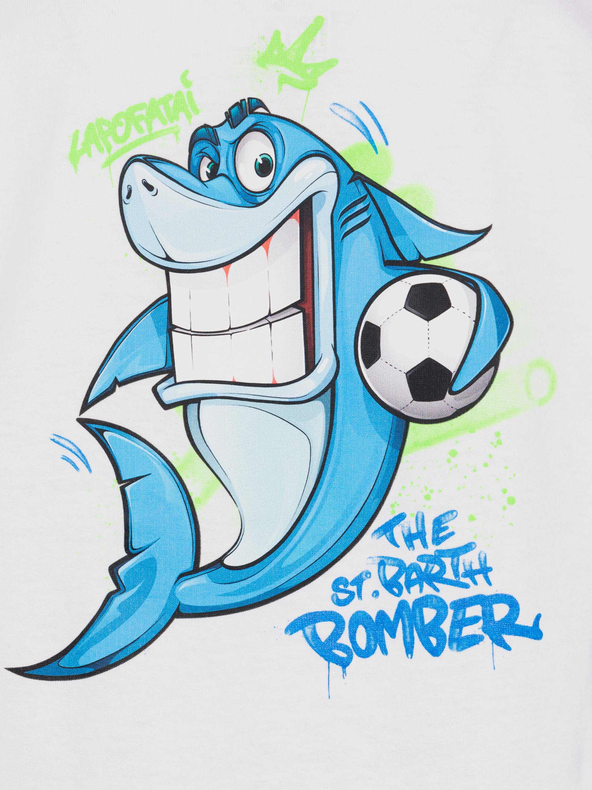 Cotton t-shirt with Cryptopuppets shark print | CRYPTOPUPPETS SPECIAL EDITION - Image 3