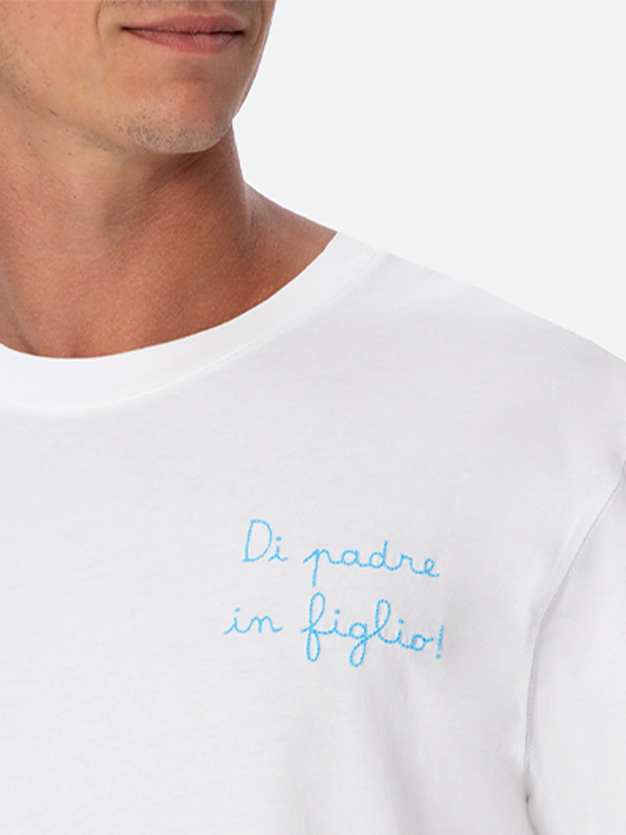 T-shirt with Di Padre in Figlio embroidery | Special Edition - Image 2