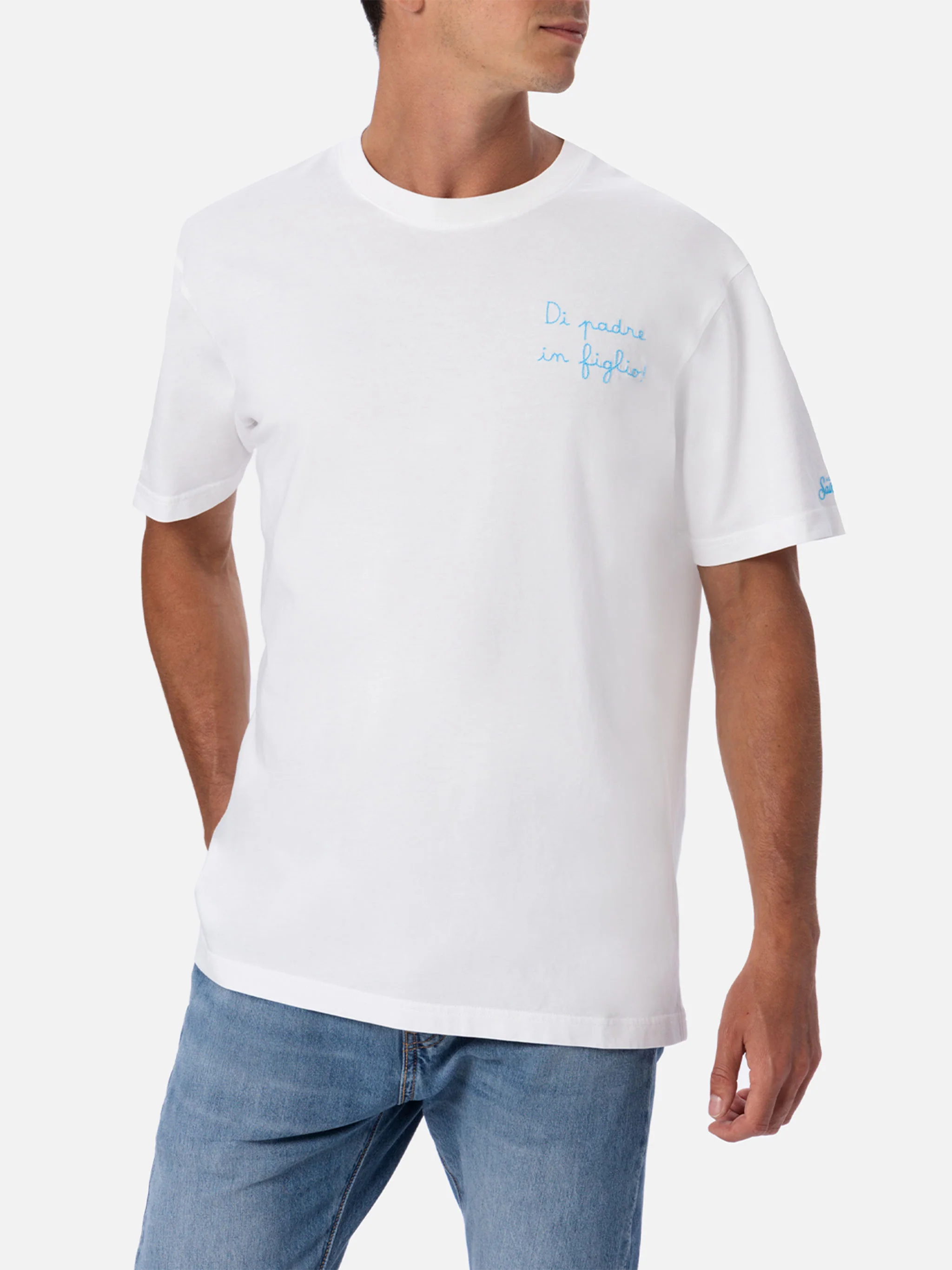 T-shirt with Di Padre in Figlio embroidery | Special Edition - Image 3
