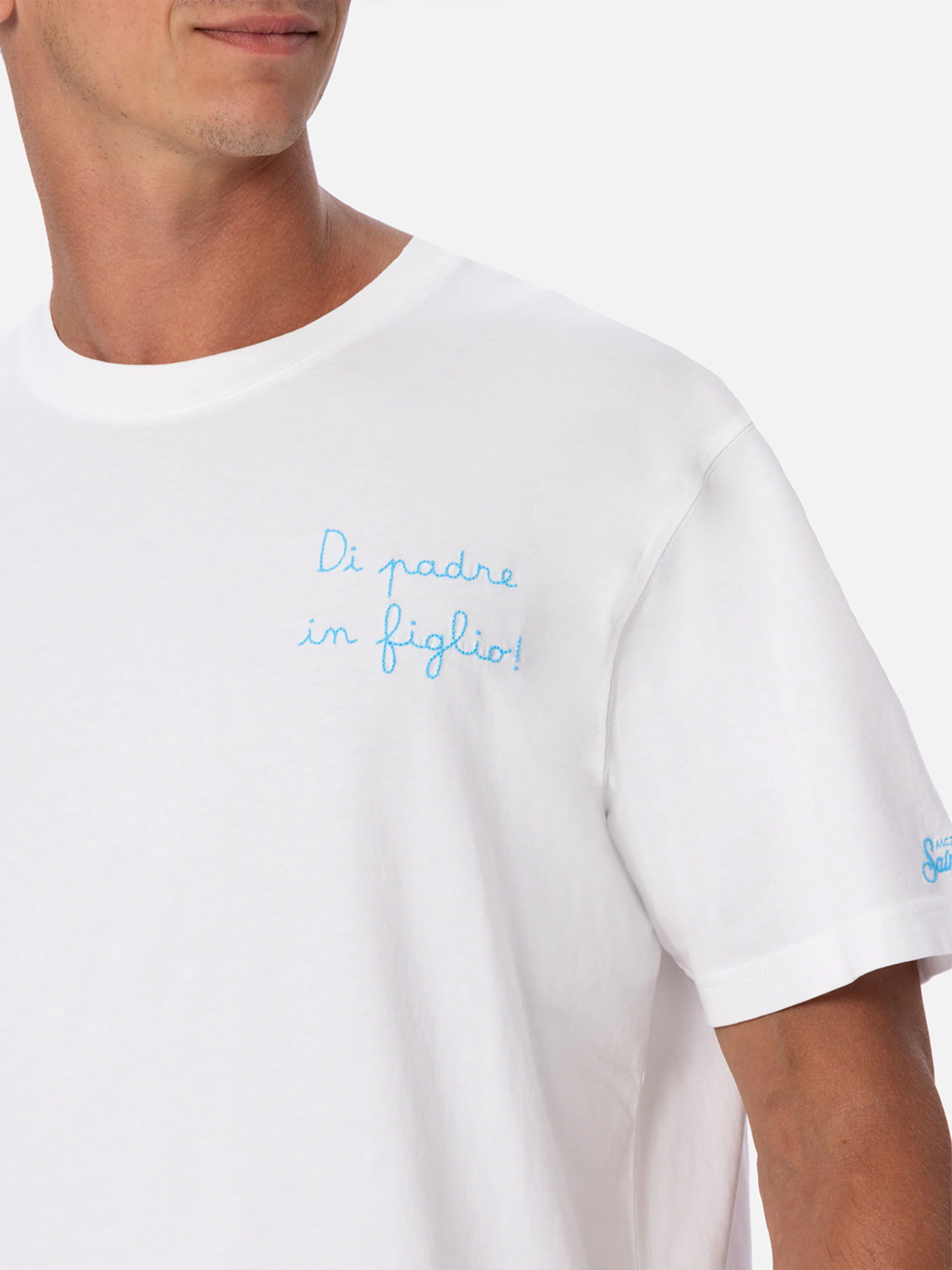 T-shirt with Di Padre in Figlio embroidery | Special Edition - Image 4
