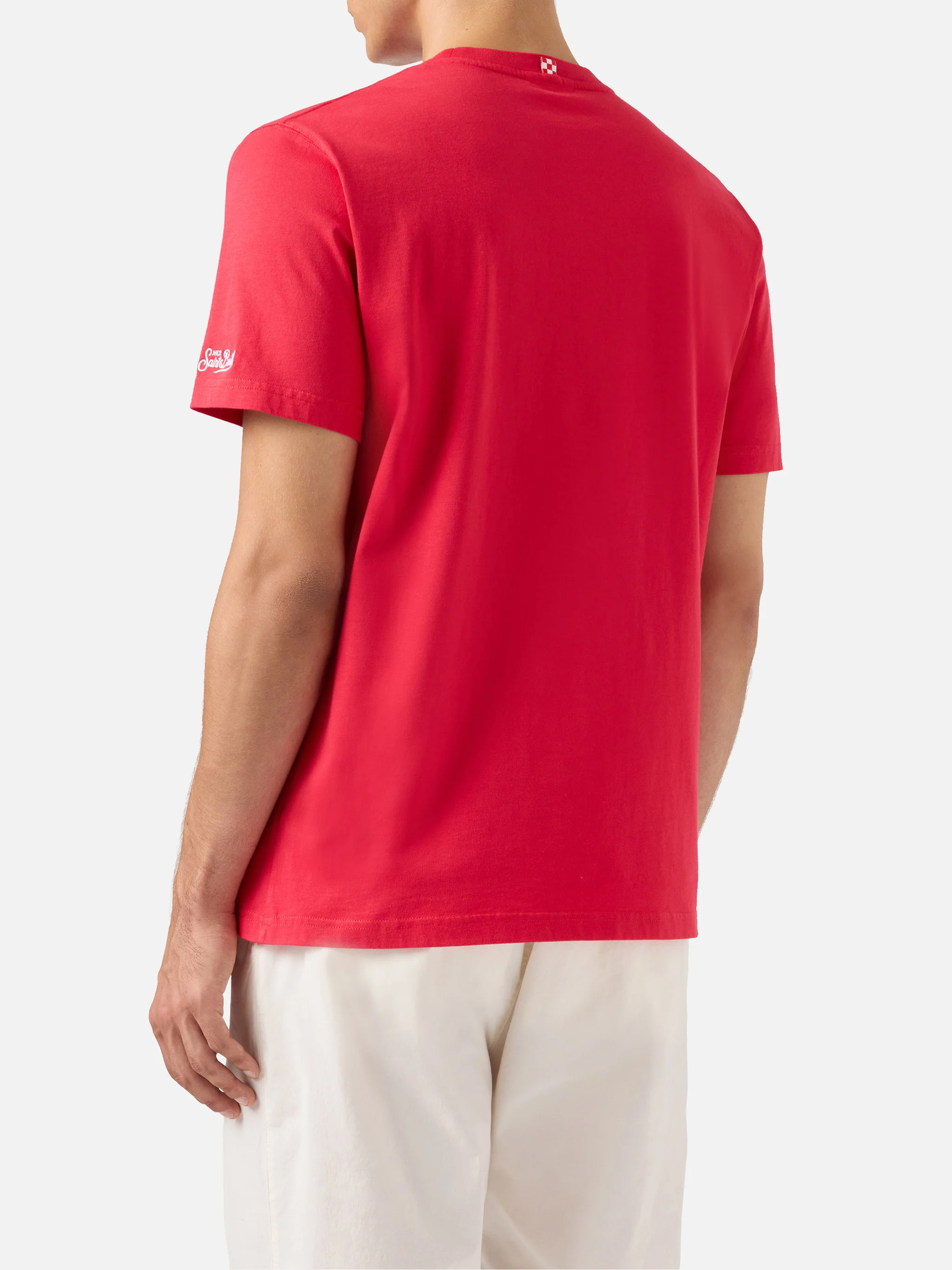 Cotton T-shirt with Ducati Meccanica logo print | DUCATI MOTORS® SPECIAL EDITION - Image 4