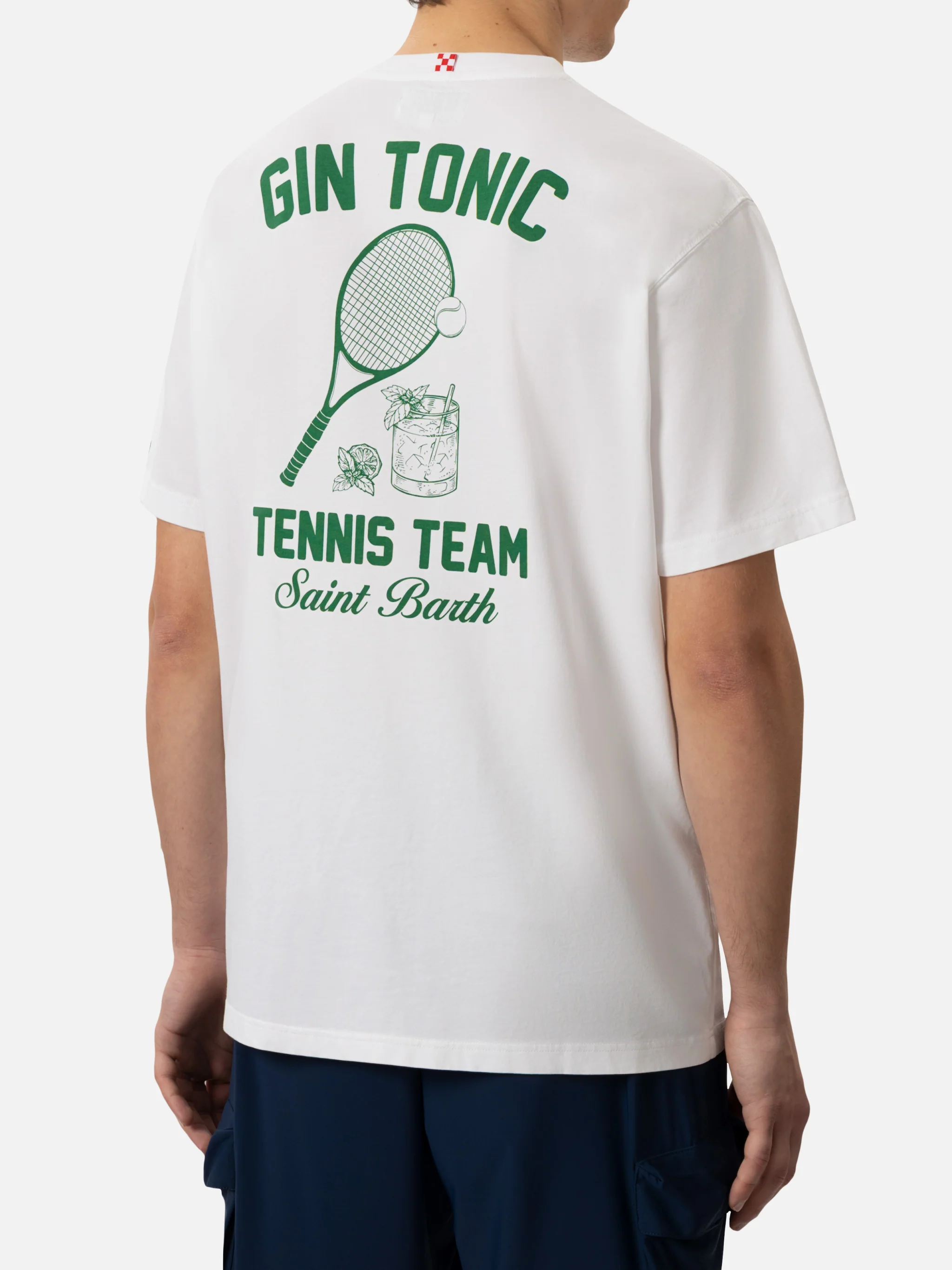 T-shirt with gin tonic and sport print - Image 2