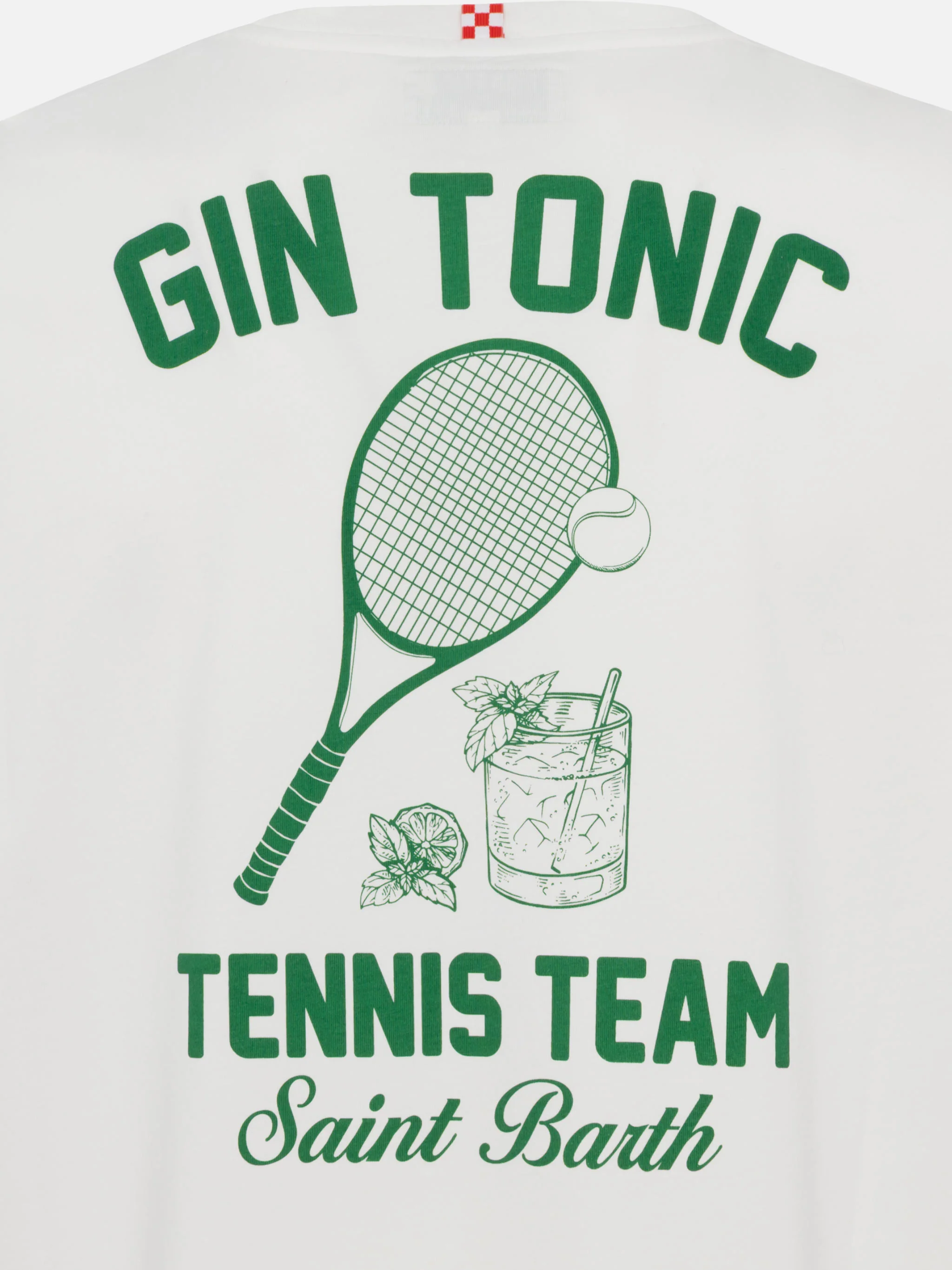 T-shirt with gin tonic and sport print - Image 5