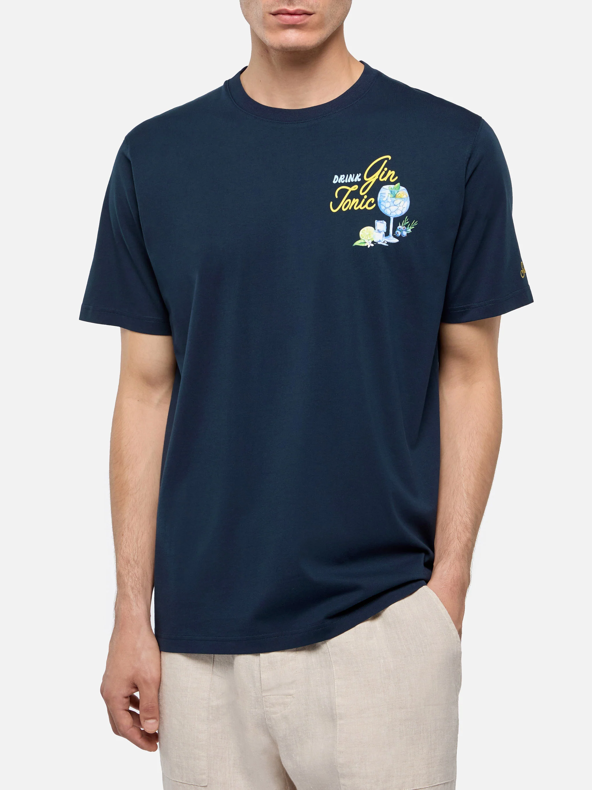 T-shirt with gin tonic print - Image 3