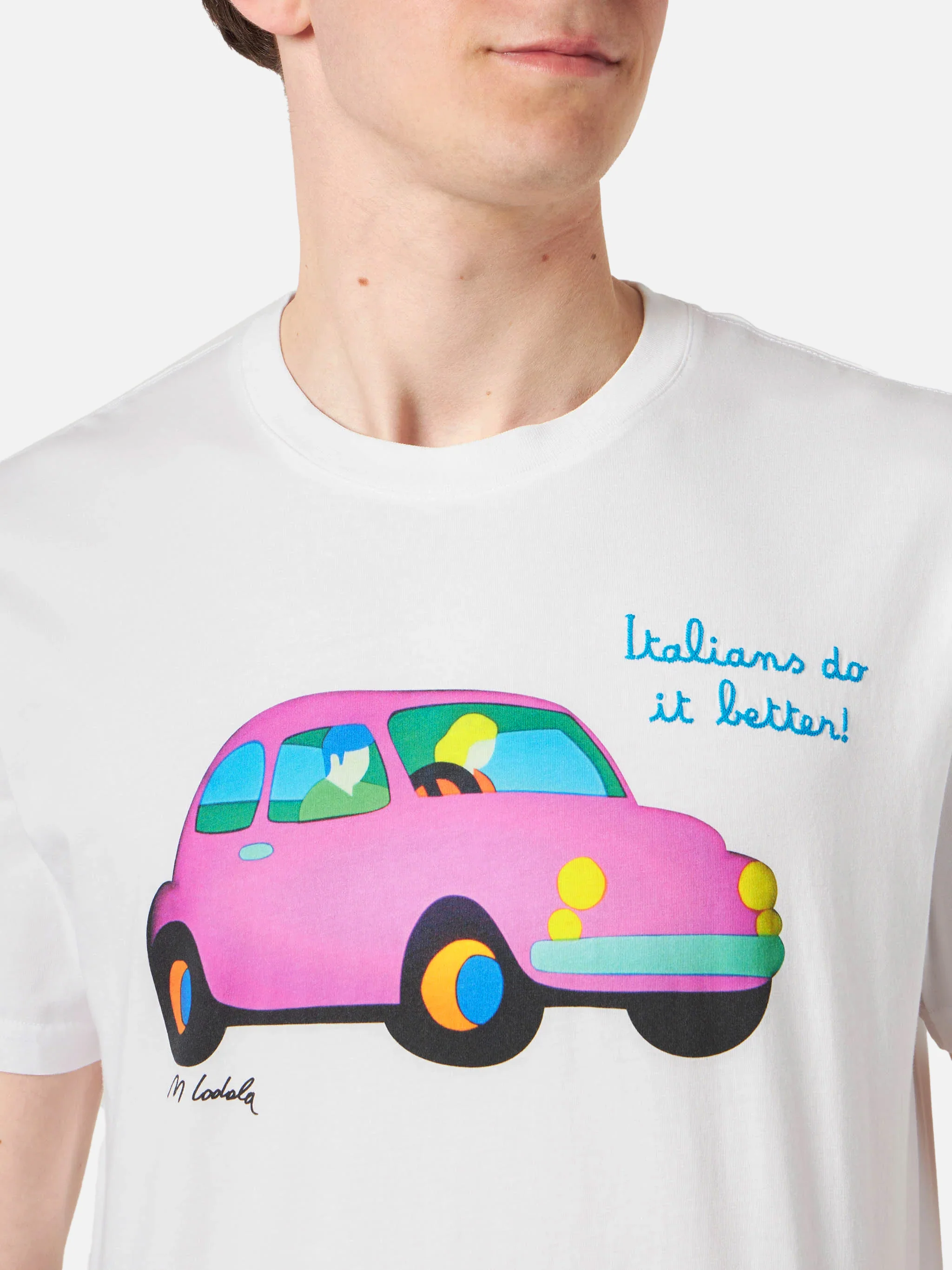 T-shirt with Lodola car print | Special Edition - Image 2