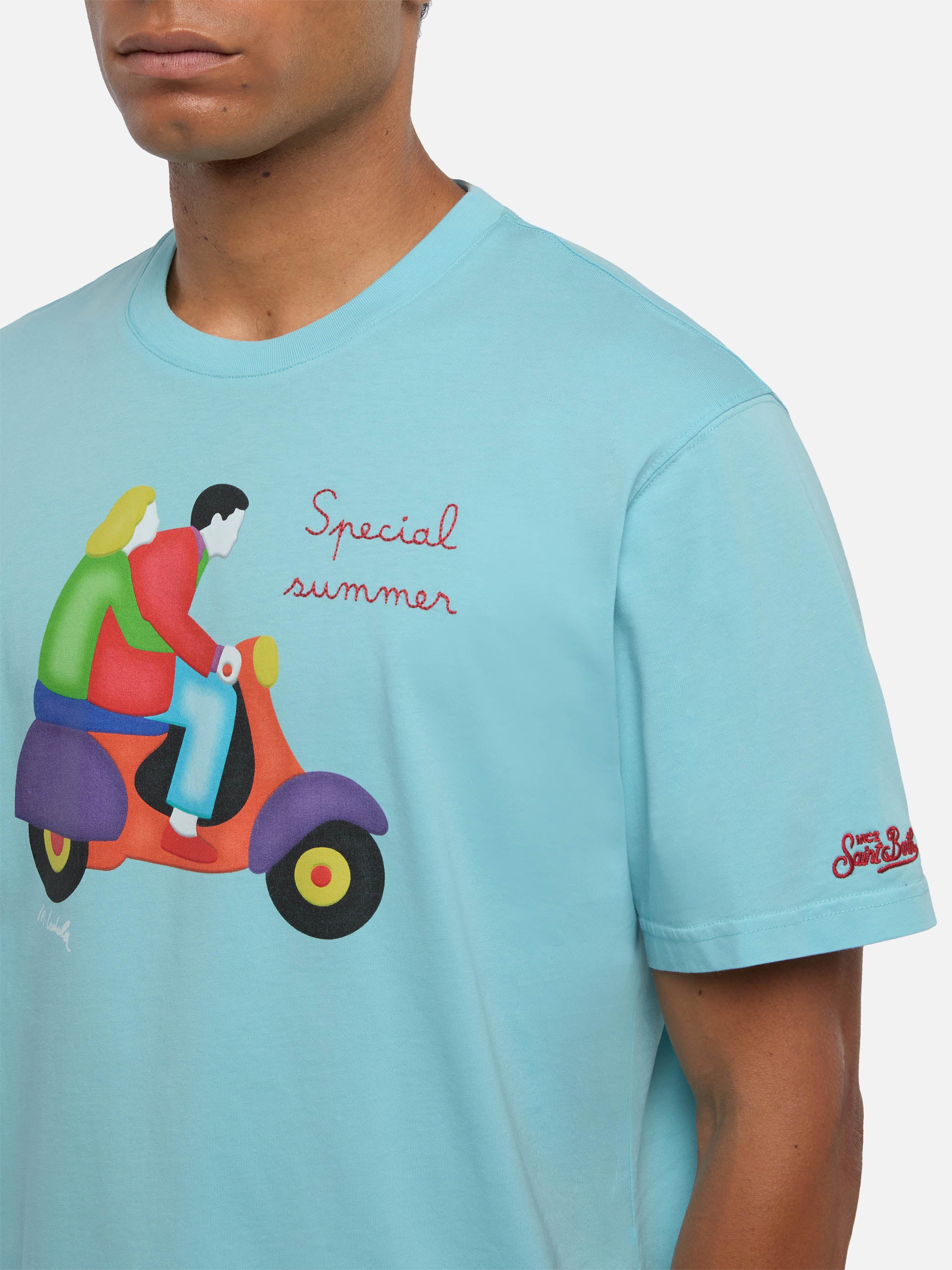 T-shirt with Lodola scooter print | Special Edition - Image 2