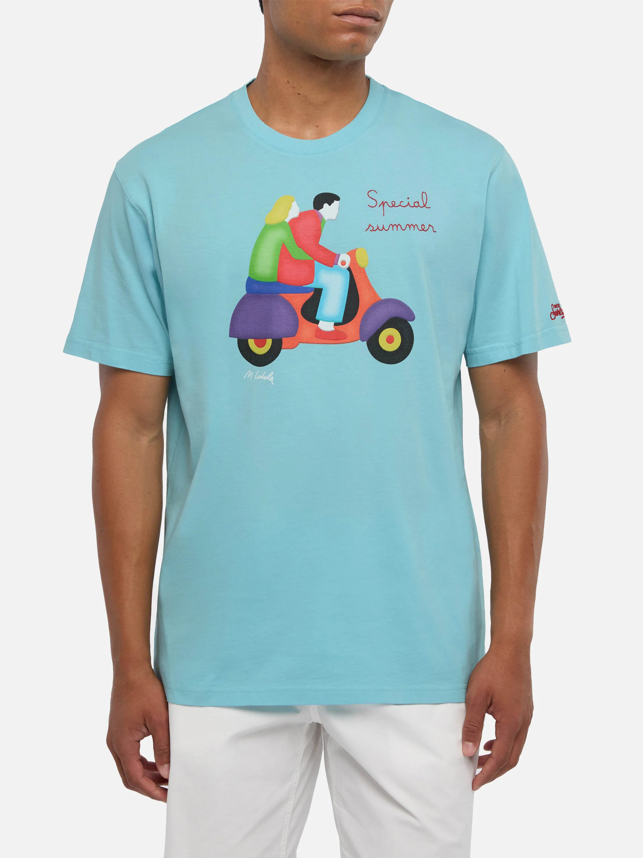 T-shirt with Lodola scooter print | Special Edition - Image 3