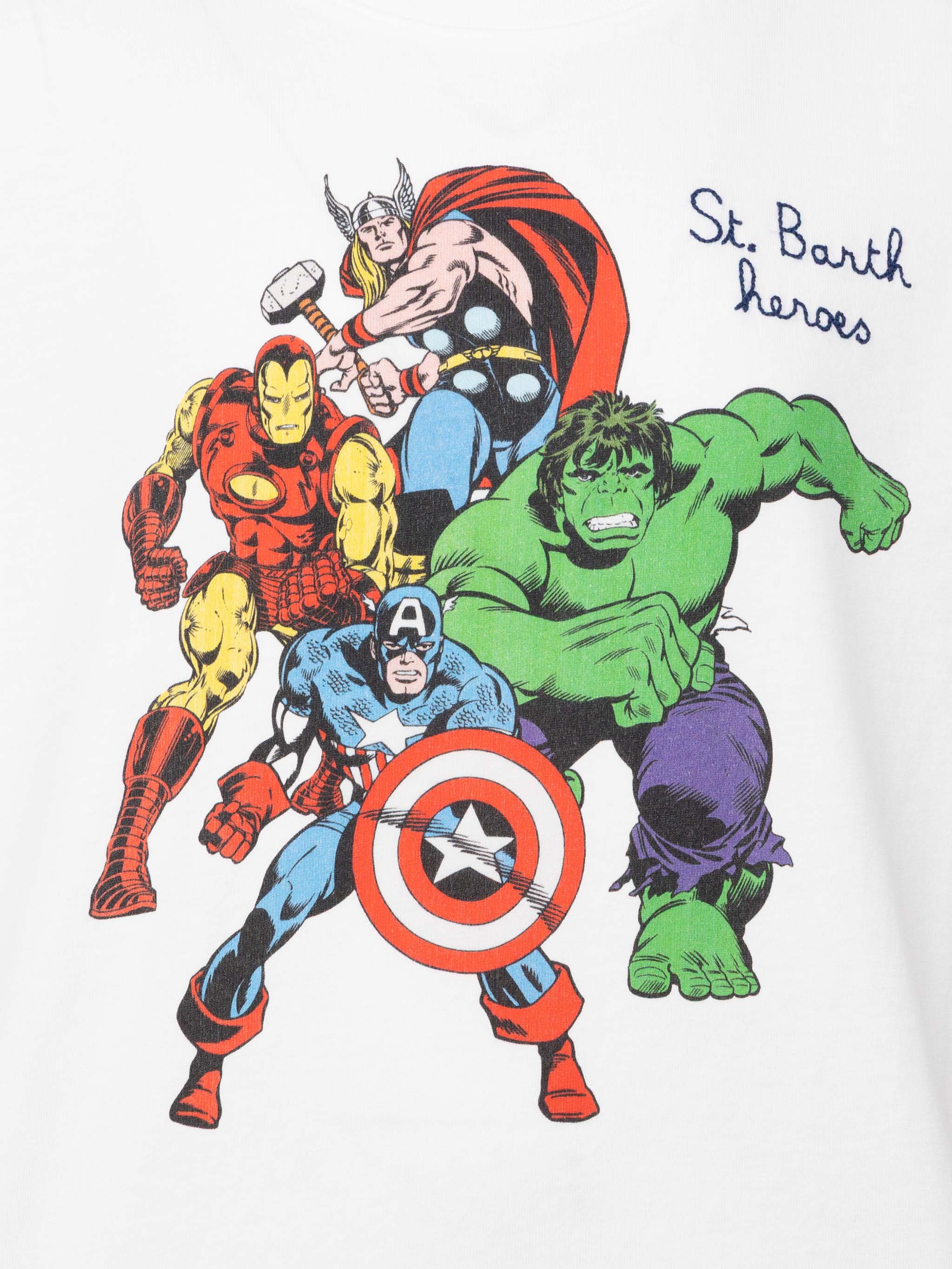 Cotton t-shirt with Marvel heroes print | MARVEL SPECIAL EDITION - Image 2