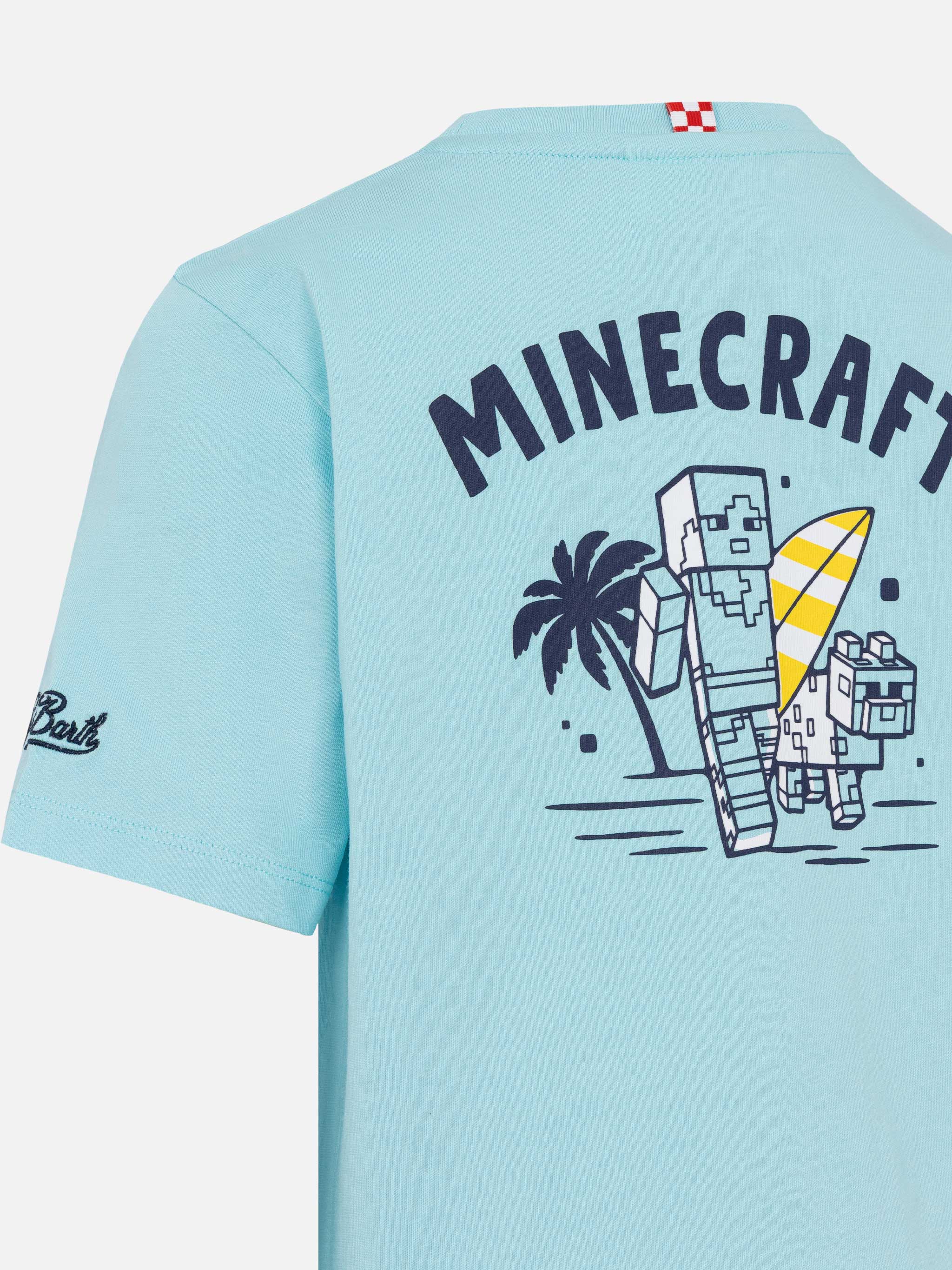 Cotton t-shirt with Minecraft in St. Barth print | MINECRAFT SPECIAL EDITION - Image 3