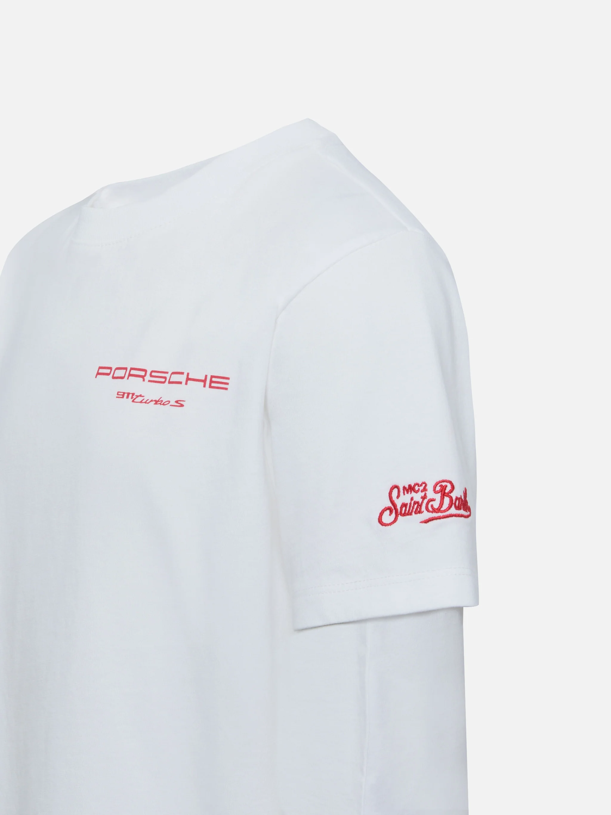 Cotton t-shirt with Porsche 911 turbo S print | PORSCHE SPECIAL EDITION - Image 3