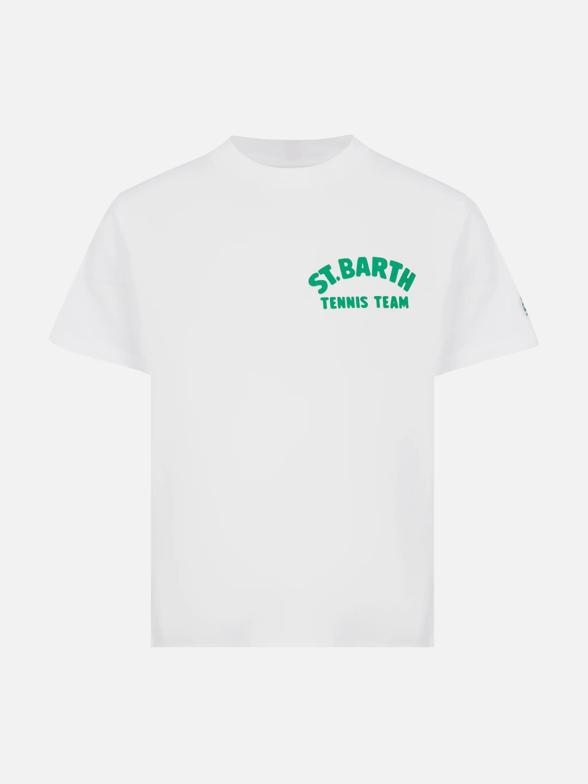 Cotton t-shirt with Saint Barth tennis team print - Image 2