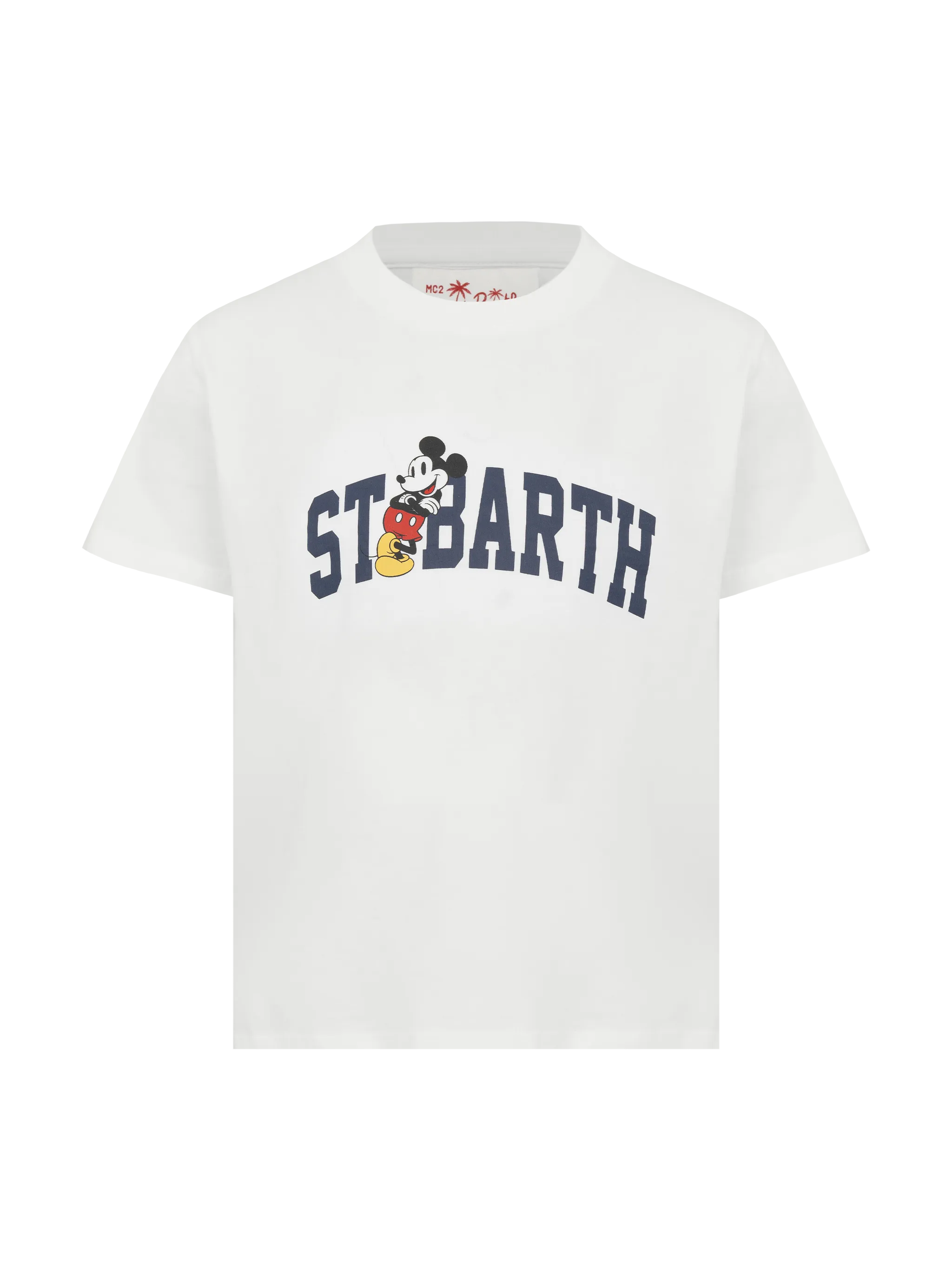 Cotton t-shirt with St. Barth Mickey Mouse print | DISNEY® SPECIAL EDITION