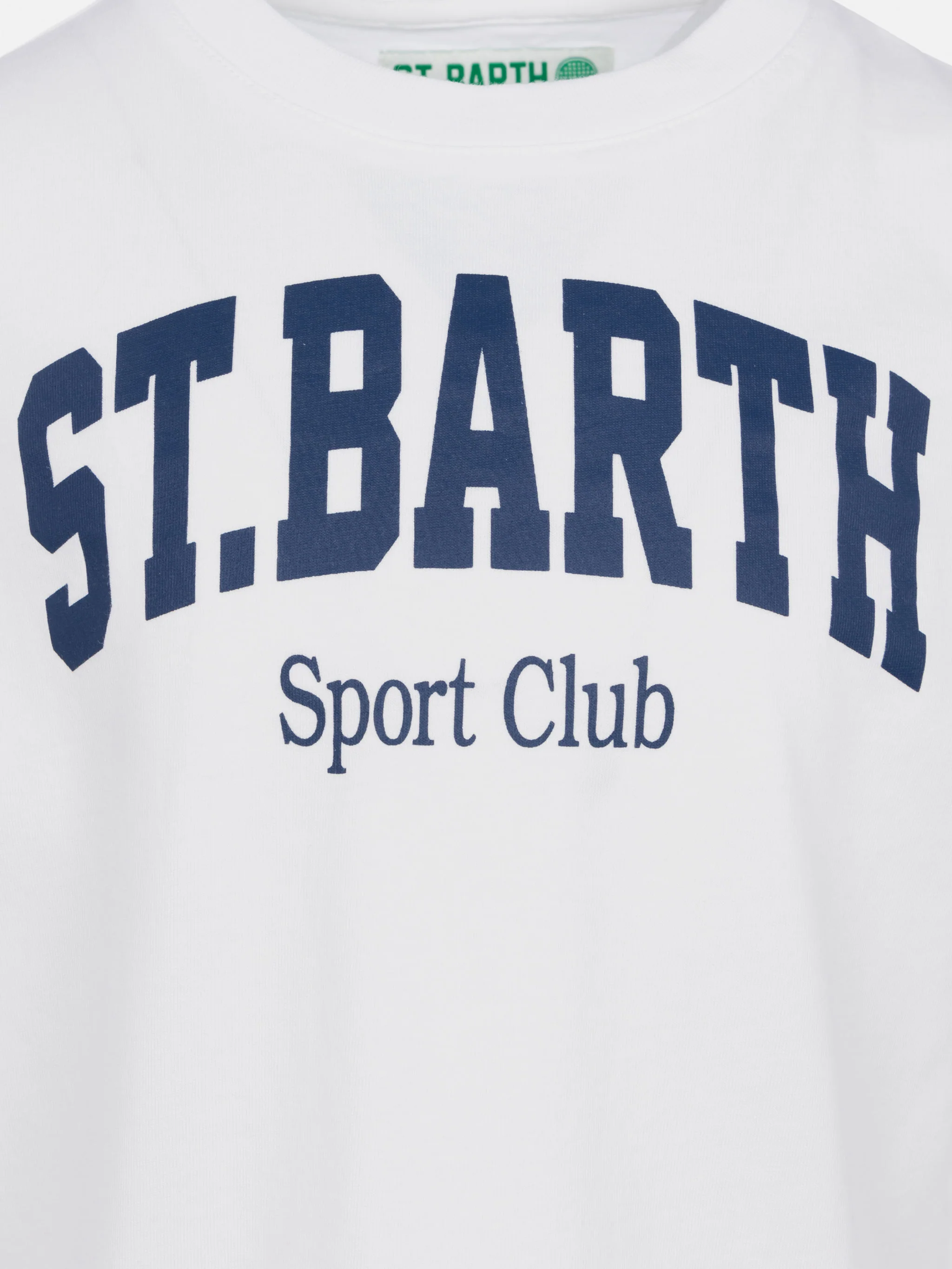 Cotton t-shirt with St. Barth sport club print - Image 2