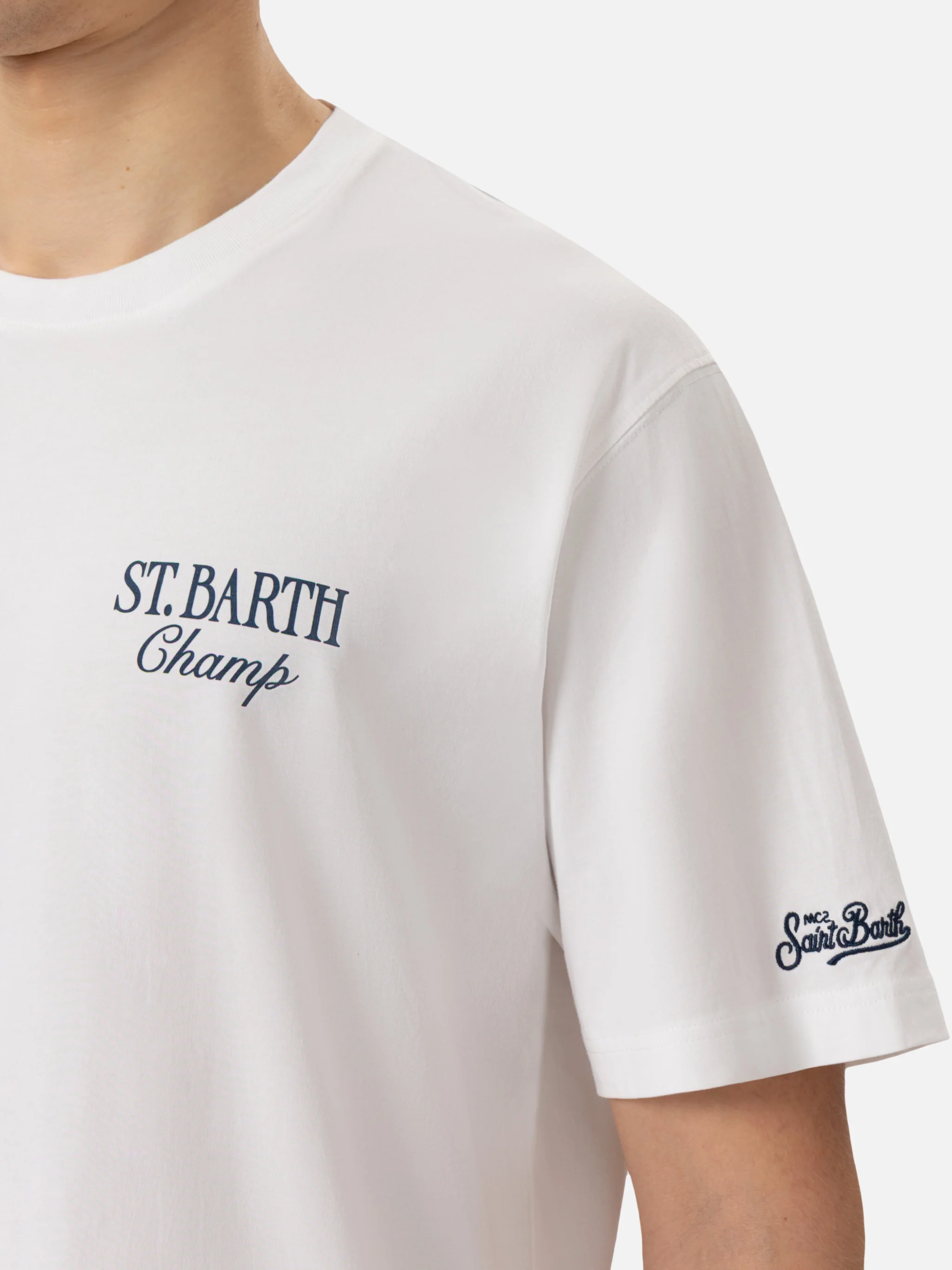 T-shirt with St. Barth tennis print - Image 3