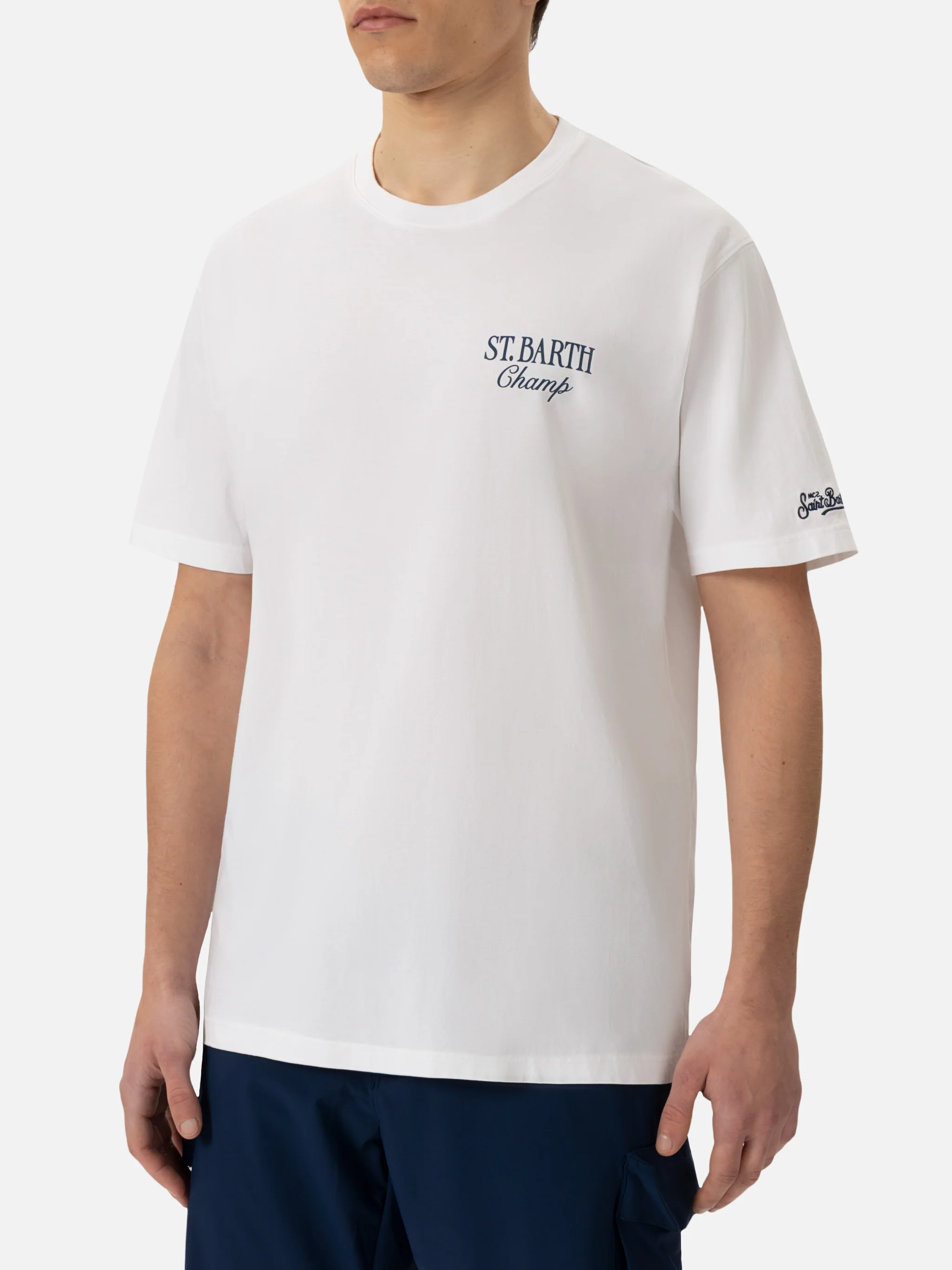 T-shirt with St. Barth tennis print - Image 4
