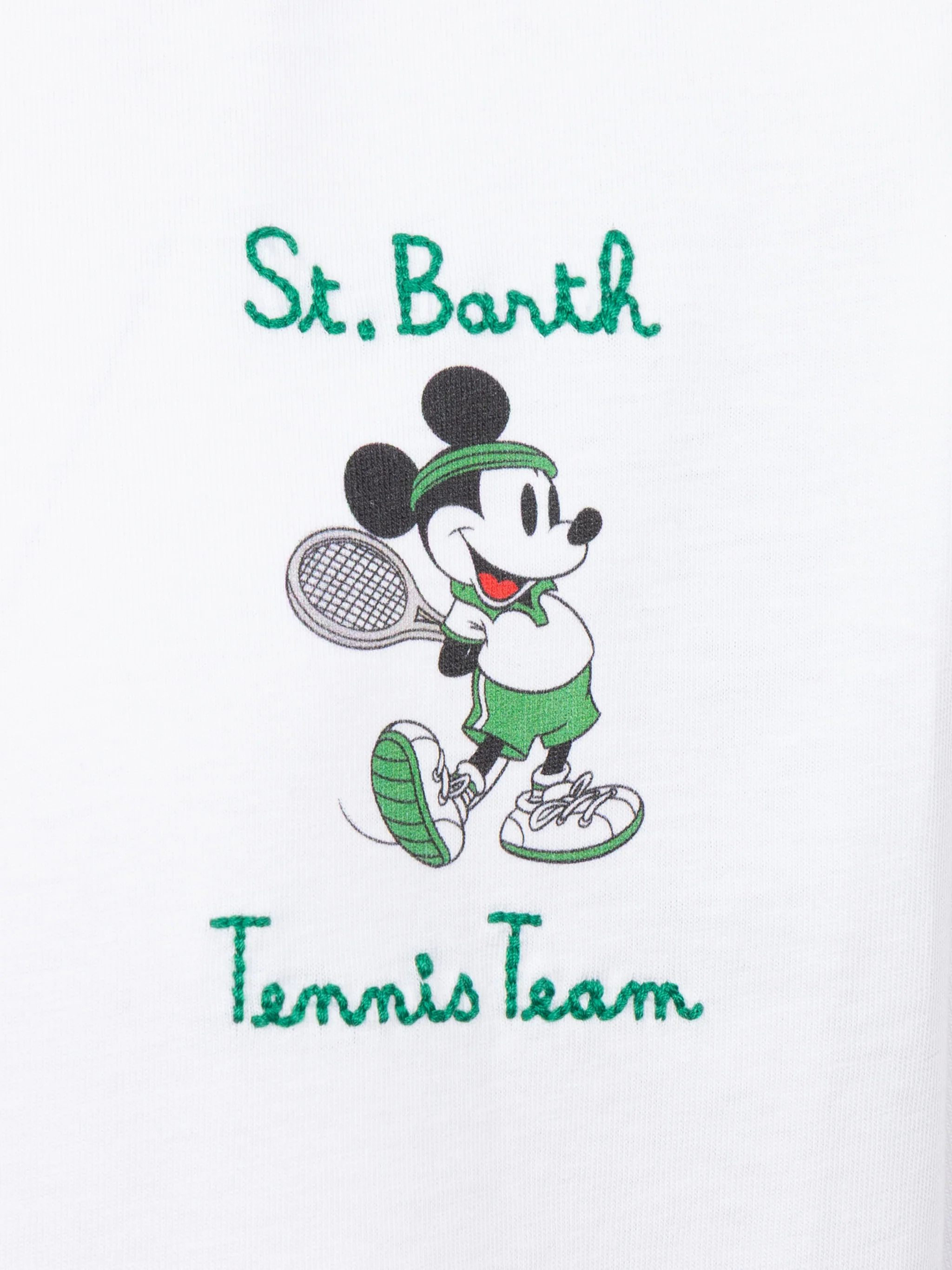 Cotton t-shirt with St. Barth tennis team embroidery and Mickey Mouse print | DISNEY® SPECIAL EDITION - Image 3