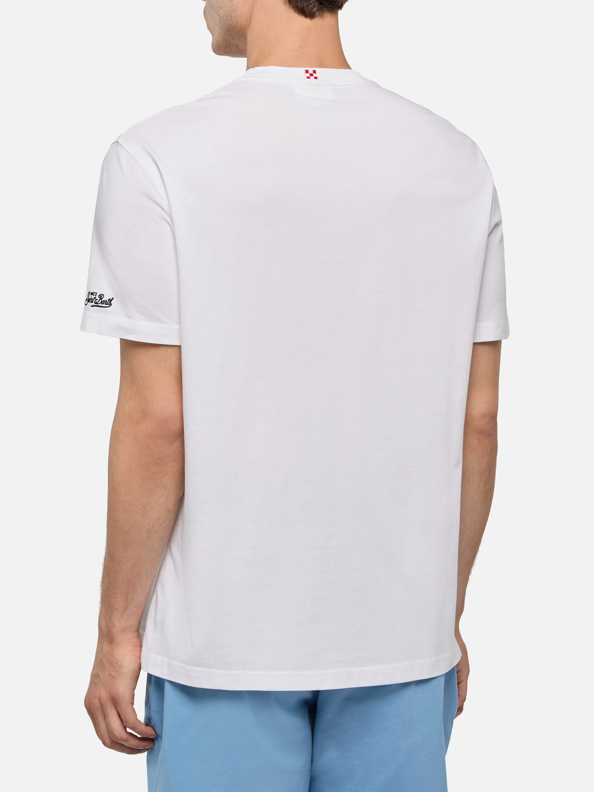 T-shirt with To St. Barth with Ducati embroidery | Special Edition - Image 4