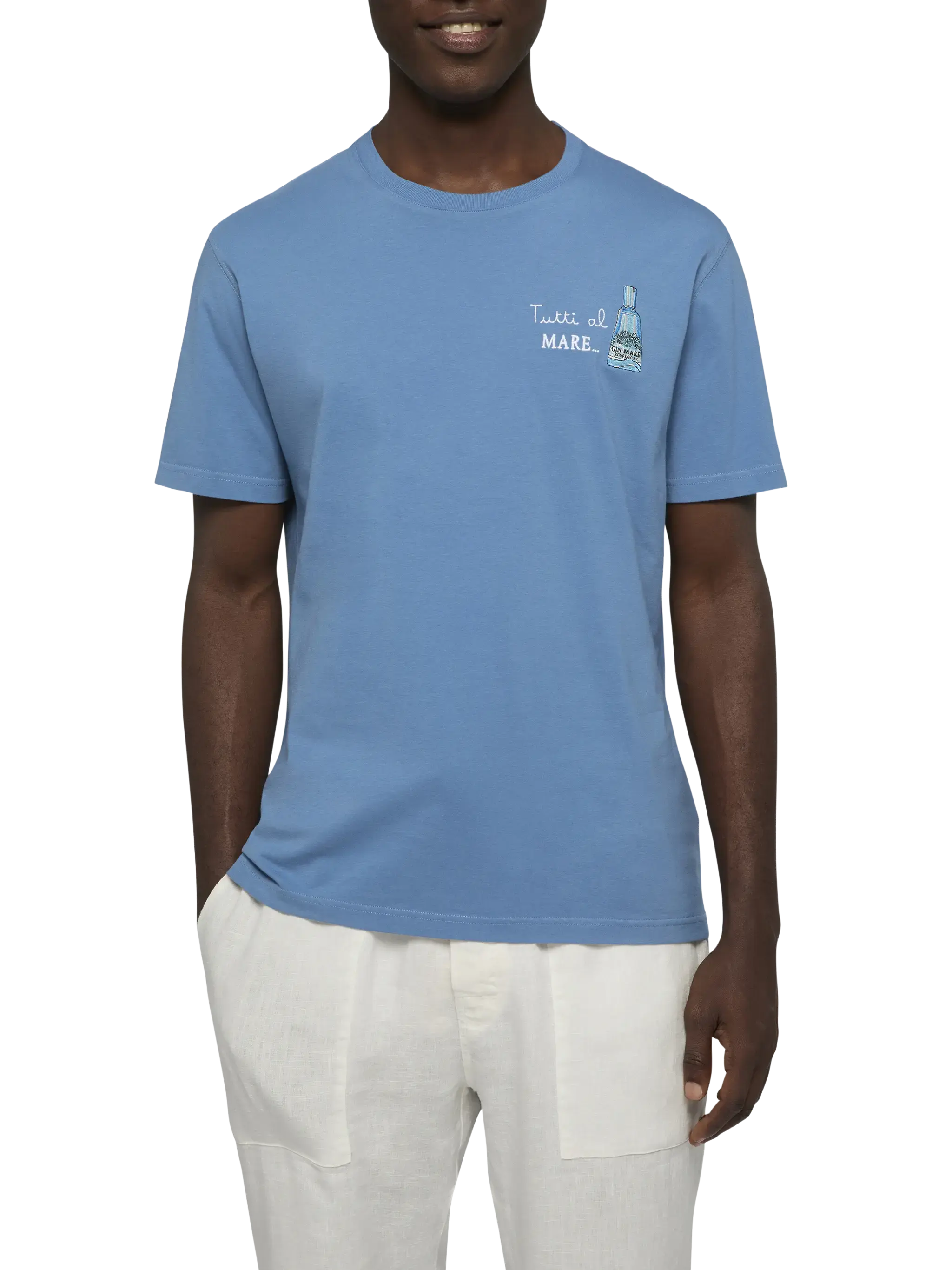 T-shirt with Tutti al Mare print and embroidery | Special Edition - Image 3