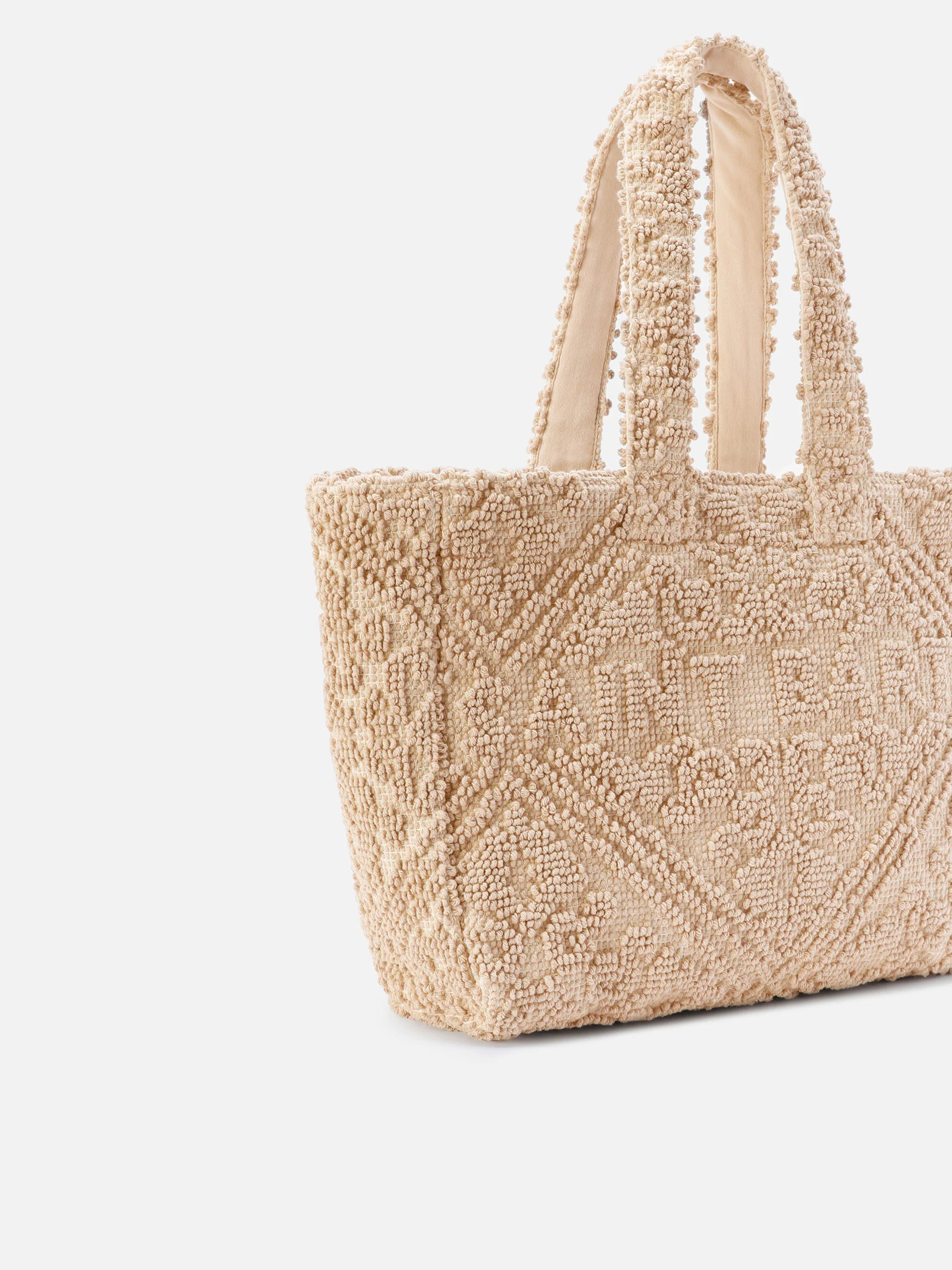 Cotton Tufting bag with raised embroidery - Image 3